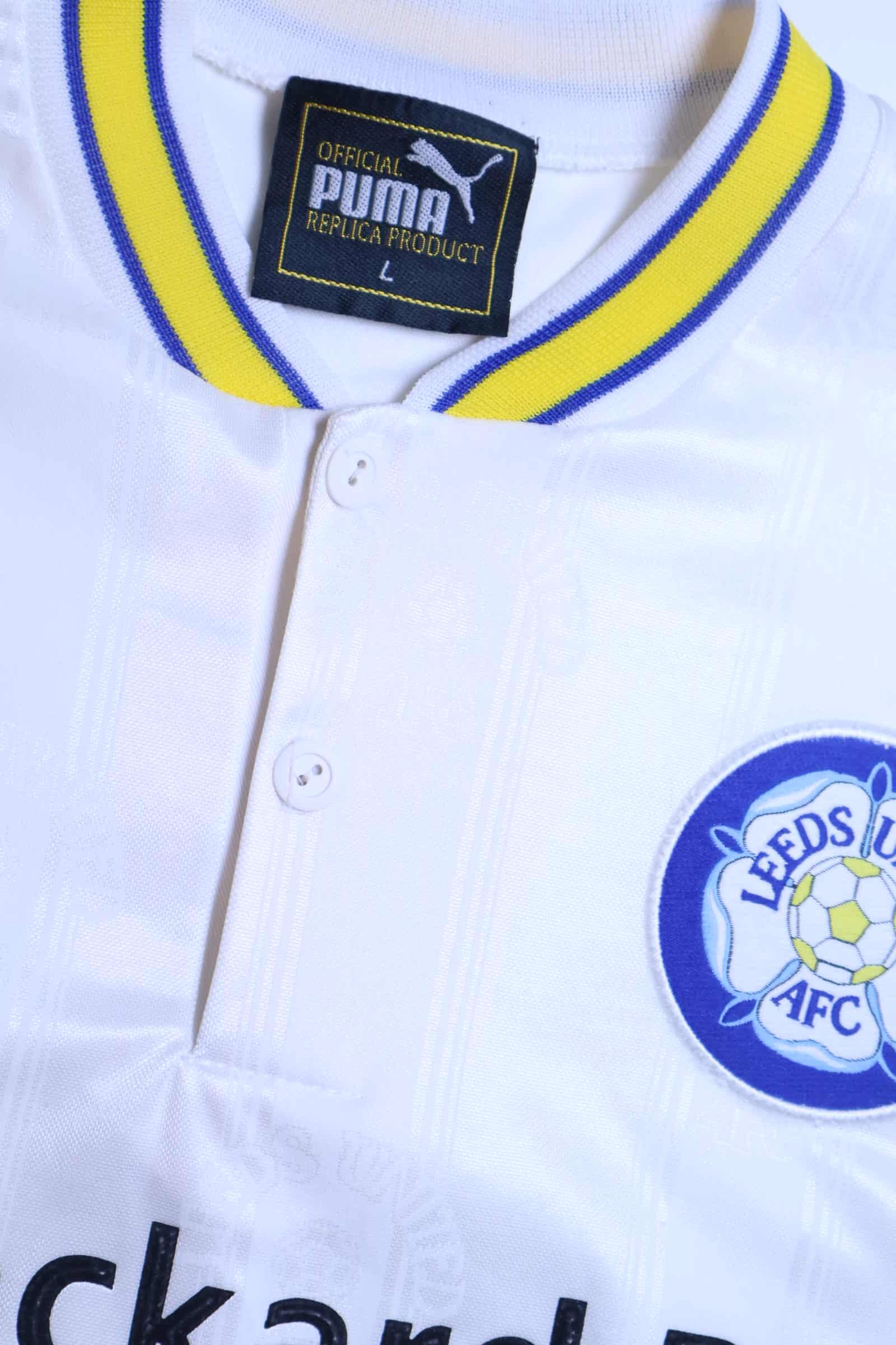 Leeds United 1996/98 Home Shirt - L- TAGS