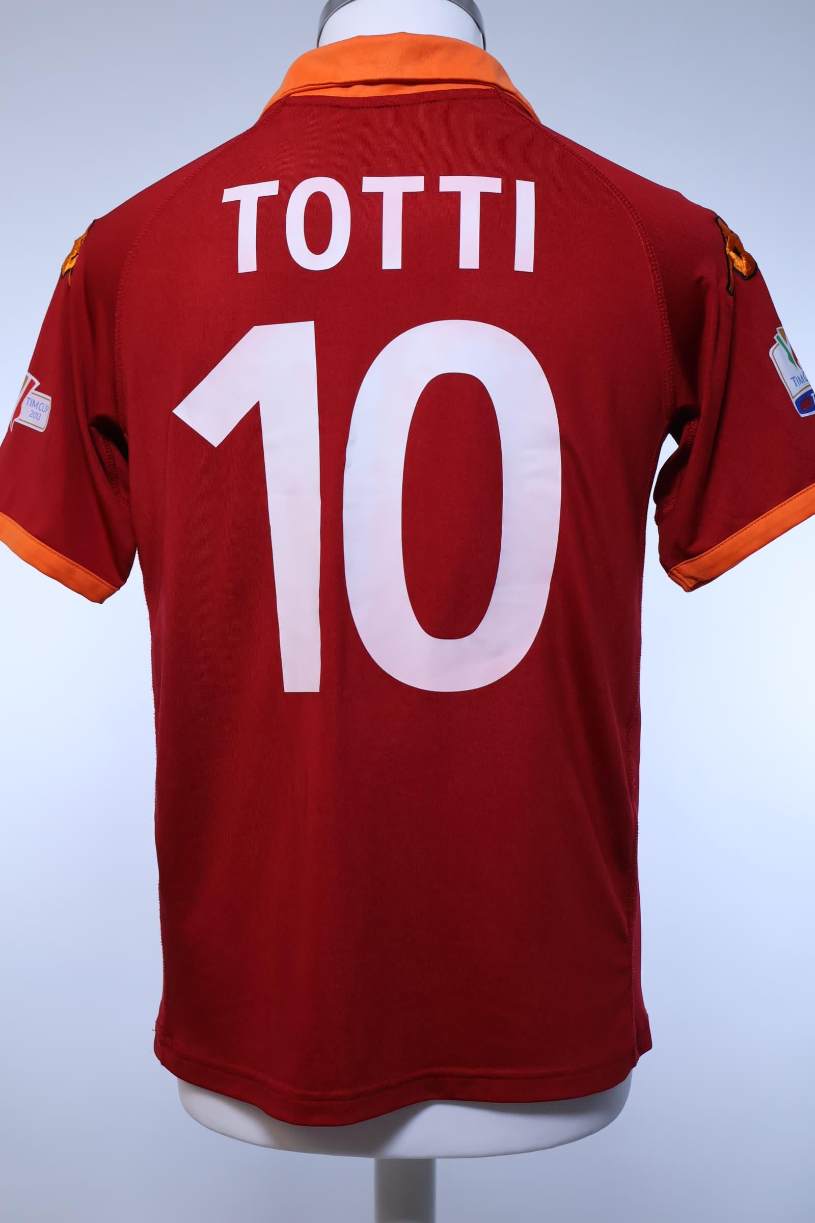 As Roma Totti #10 2012/13 Home Shirt - M- FRONT