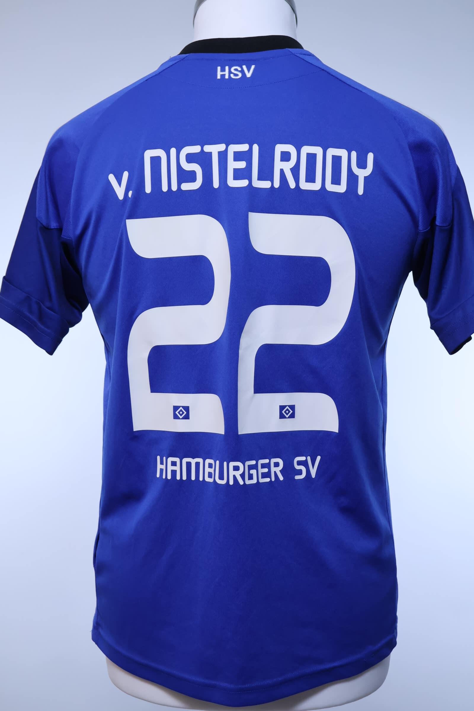 Hamburger Sv V. Nistelrooy #22 2010/11 Home Shirt - M- FRONT