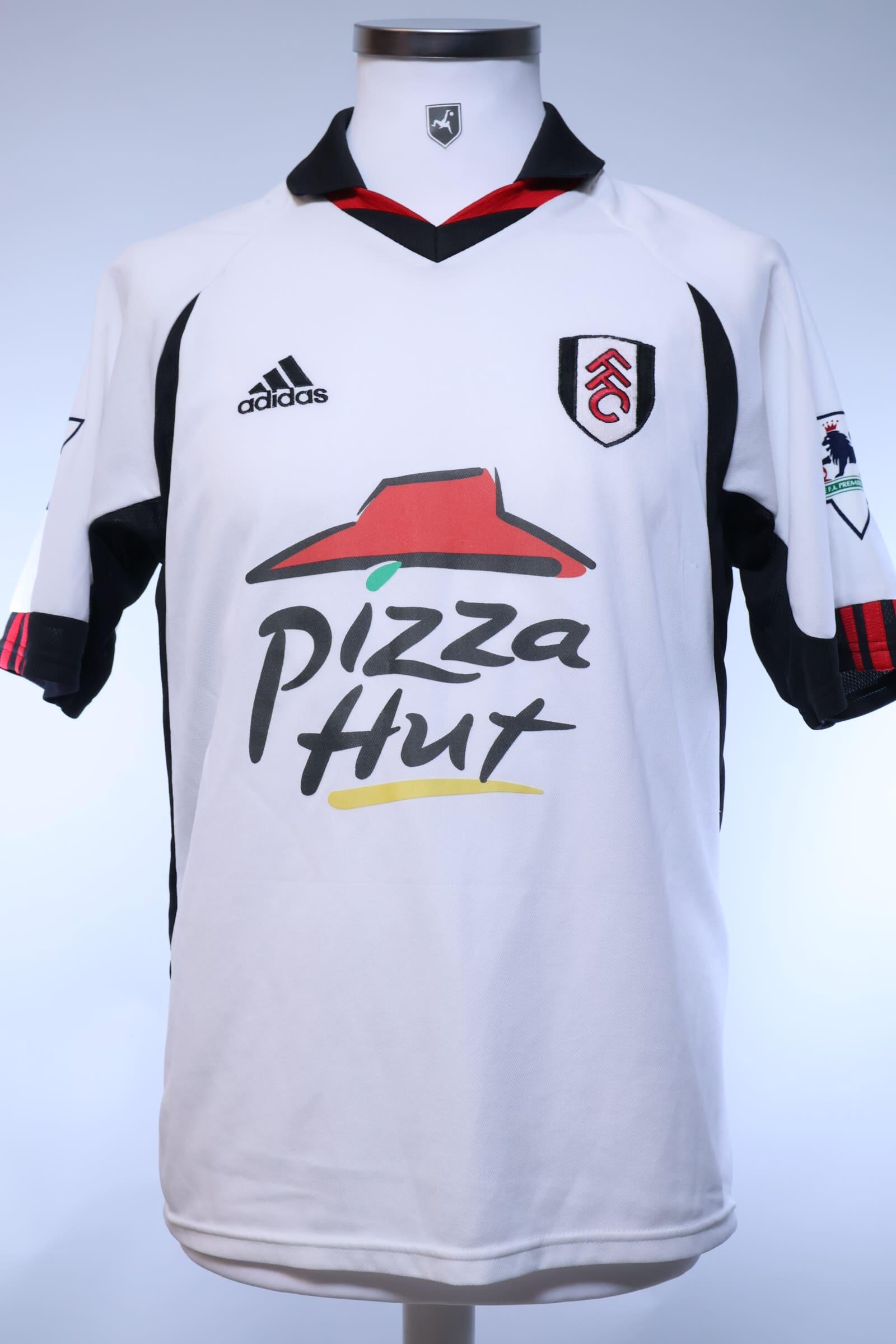 Fulham F.C Saha #20 2001/02 Home Shirt - M- BACK