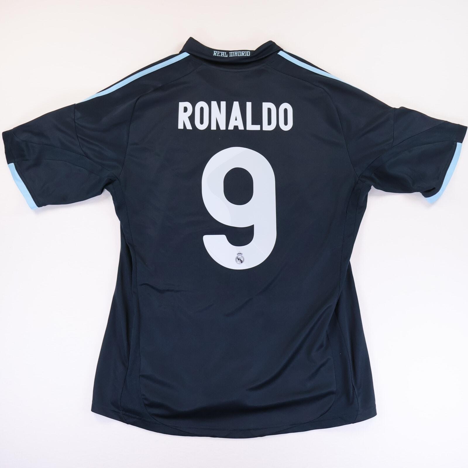 Real Madrid Ronaldo #9 2009/10 Away Shirt - L- BACK