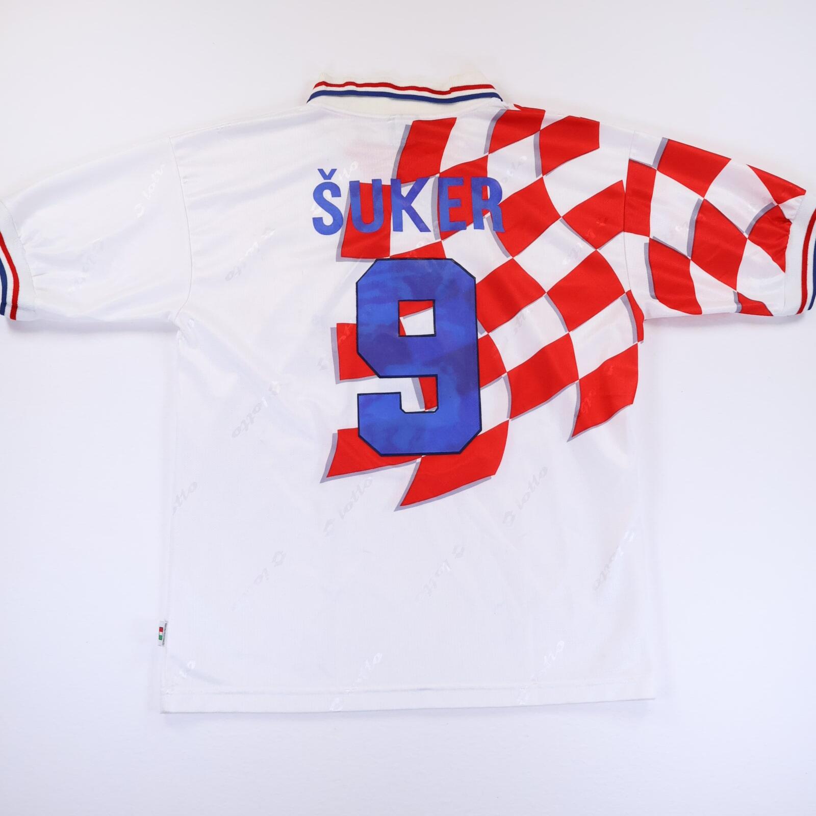 Croatia Suker #9 1998/ Home Shirt - XL- BACK
