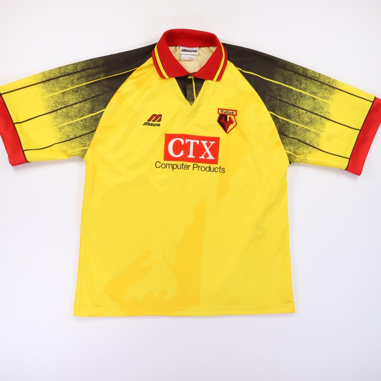 Watford F.C 1998/99 Home Shirt - L- FRONT