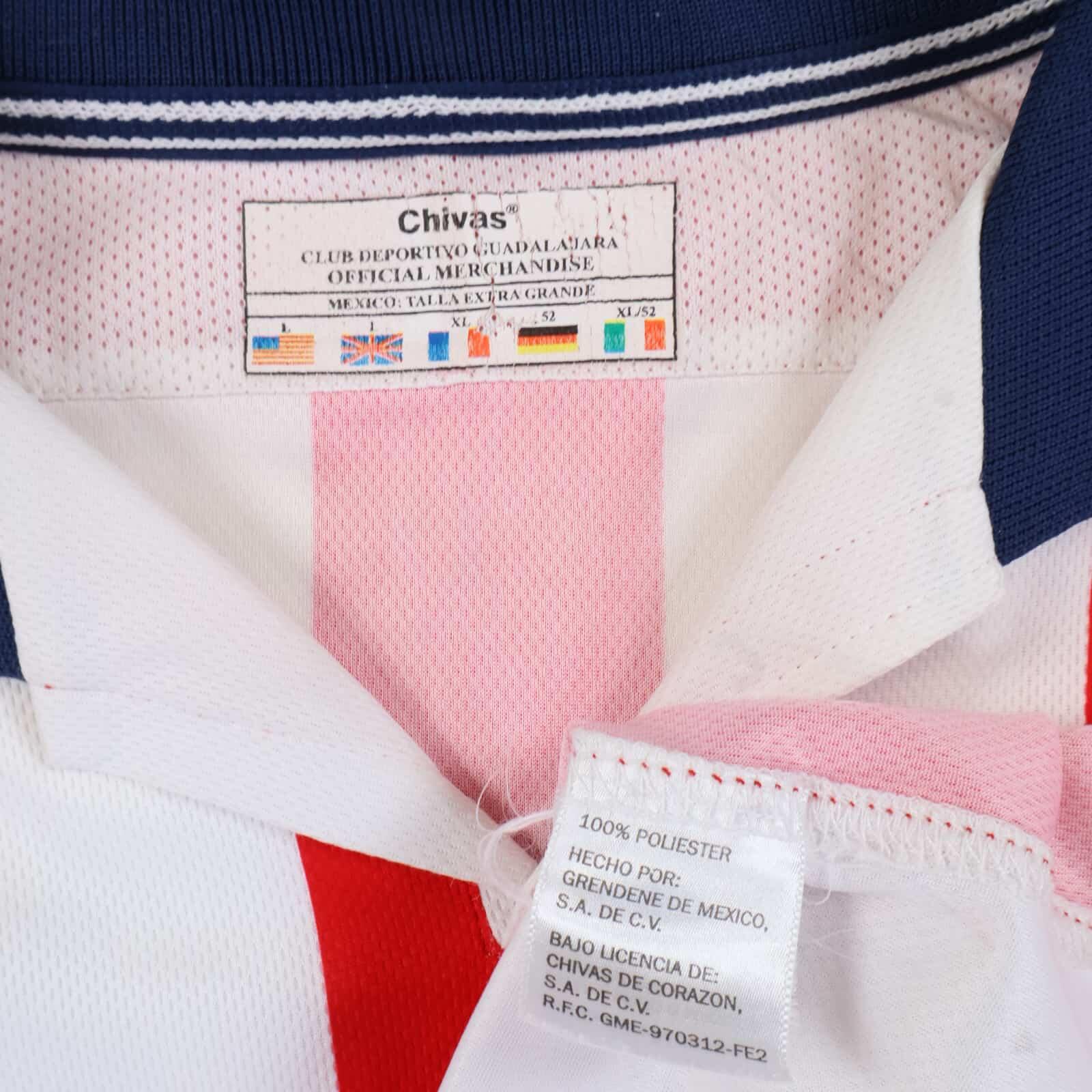 Club Deportivo Guadalajara Bofo #58 2003/04 Home Shirt - L- BACK