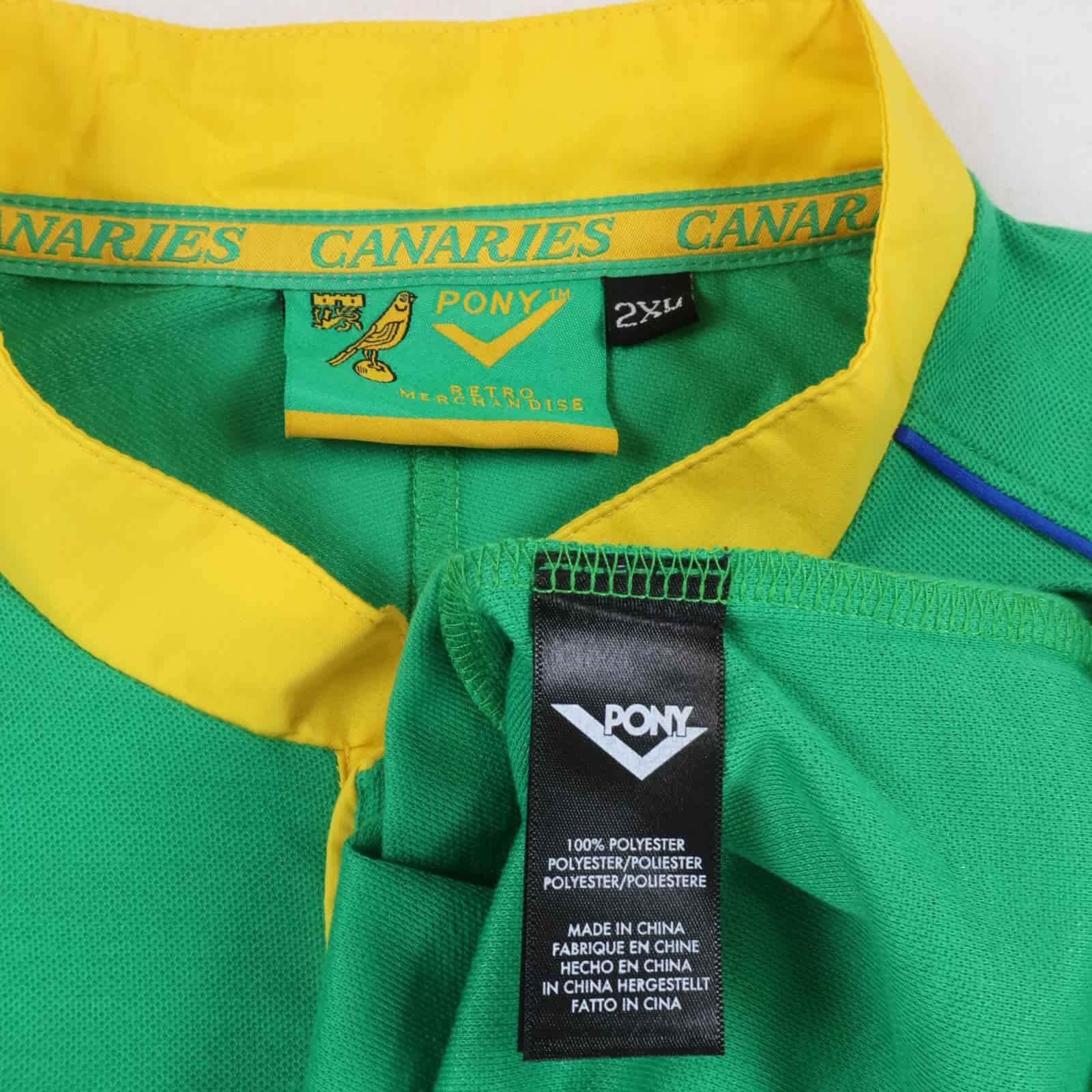 Norwich City F.C 1997/99 Away Shirt - 2XL
