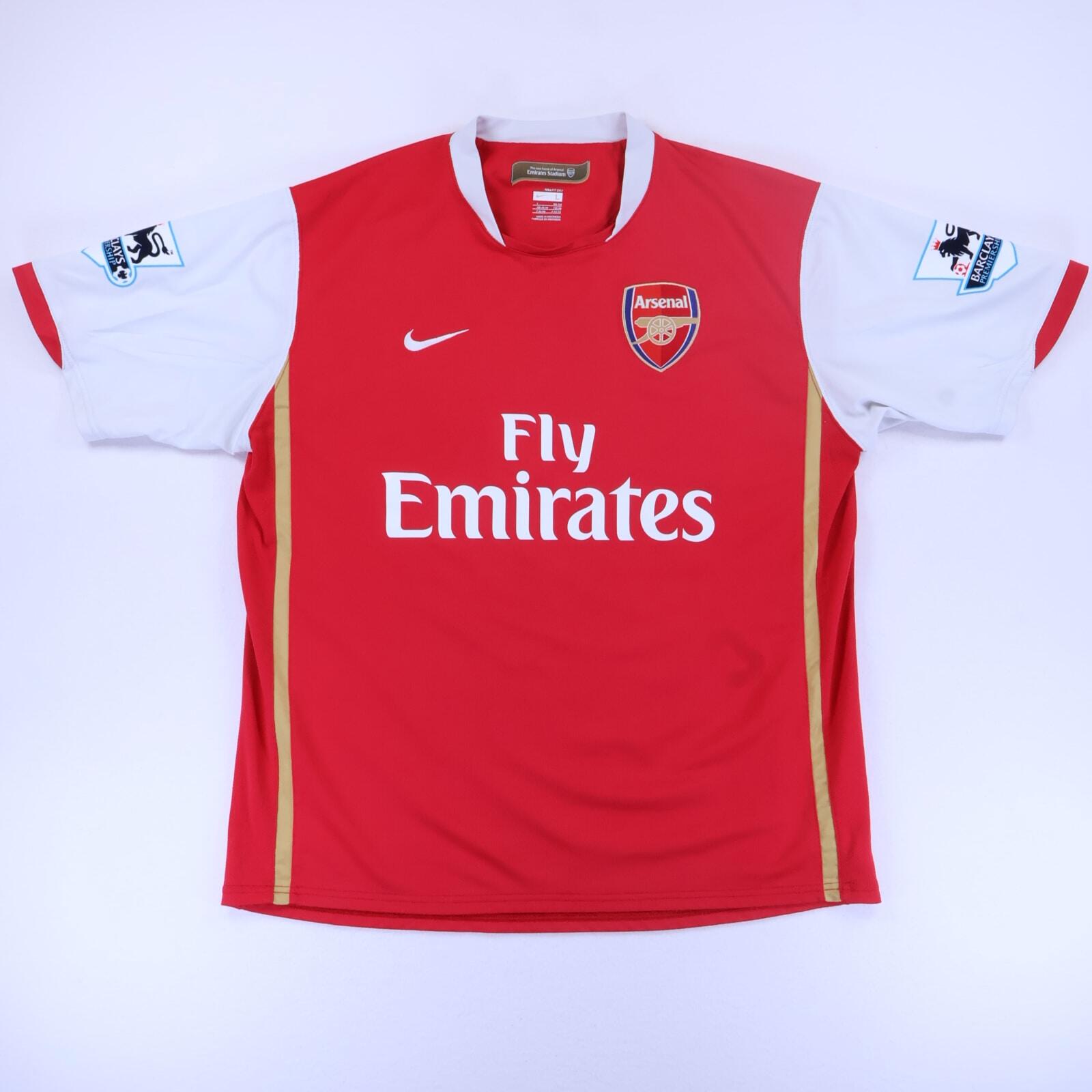 Arsenal 2006/08 Home Shirt - L- BACK