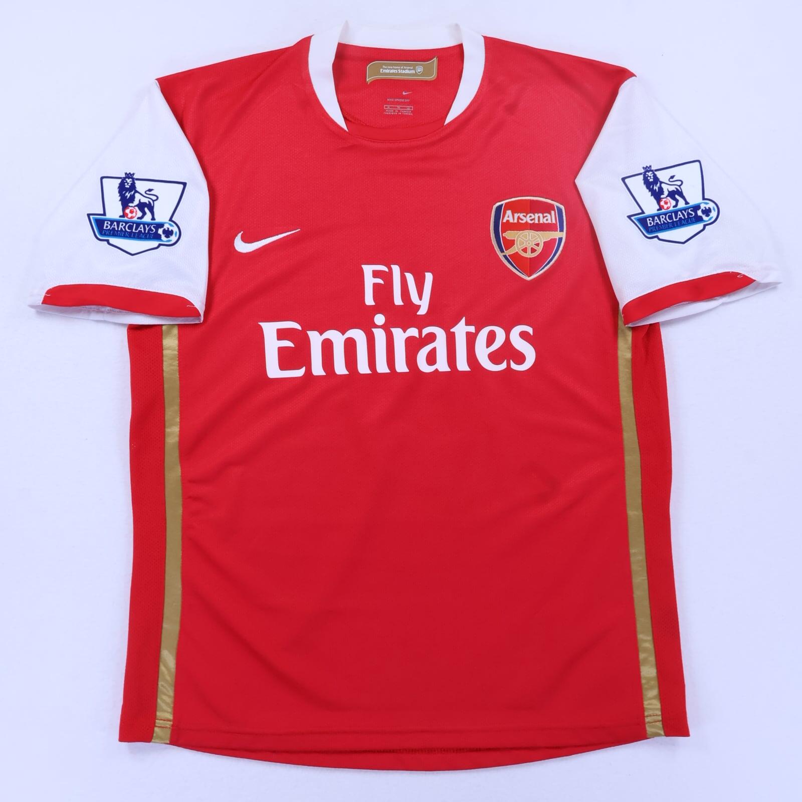 Arsenal Eduardo #9 2008/10 Home Shirt - M- BACK