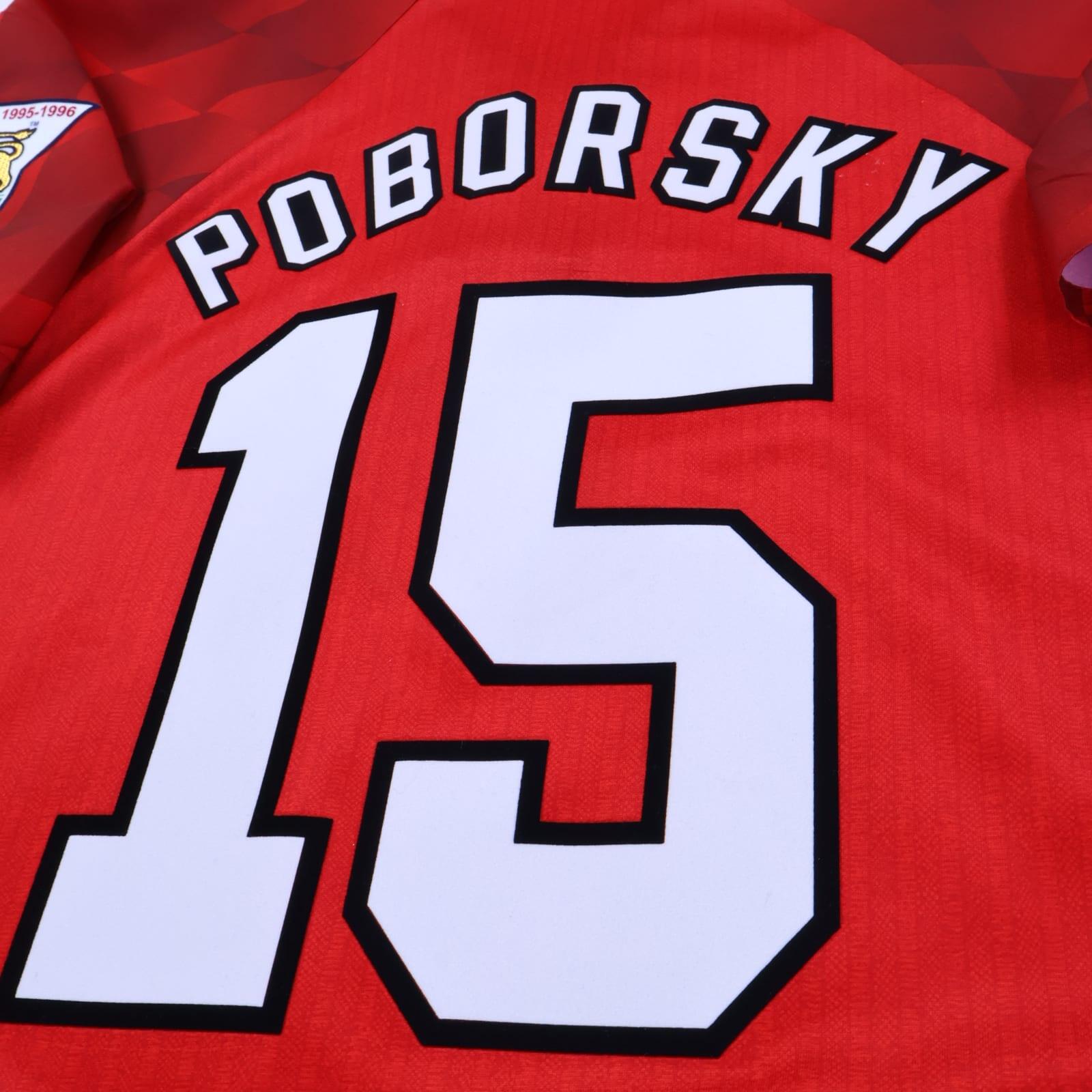 Manchester United Porbosky #15 1996/98 Home Shirt - M