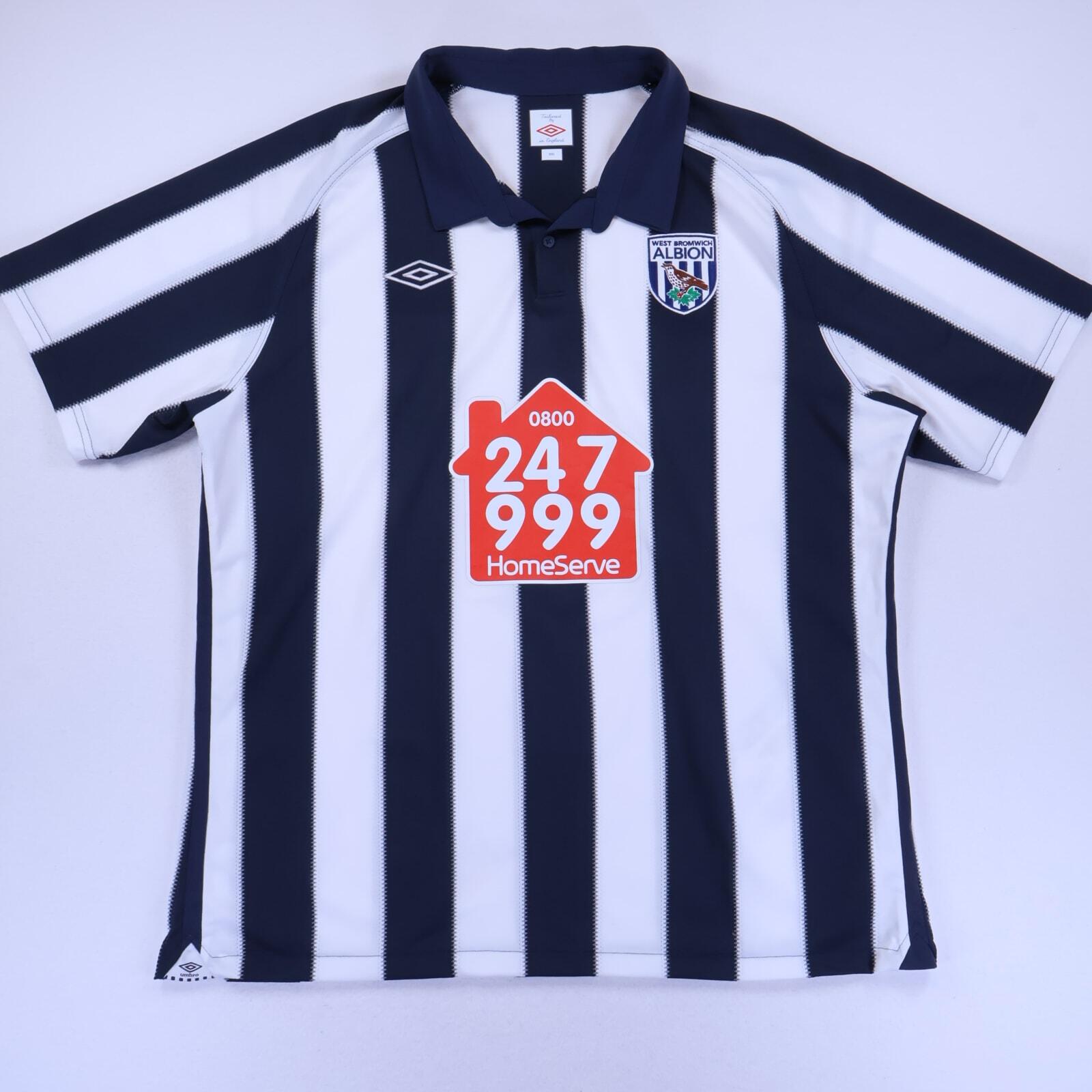 West Bromwich Albion 2010/11 Home Shirt - 2XL- FRONT