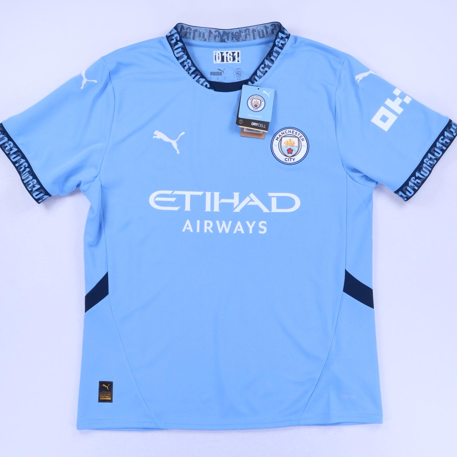 Manchester City 2024/25 Home Shirt - L- FRONT