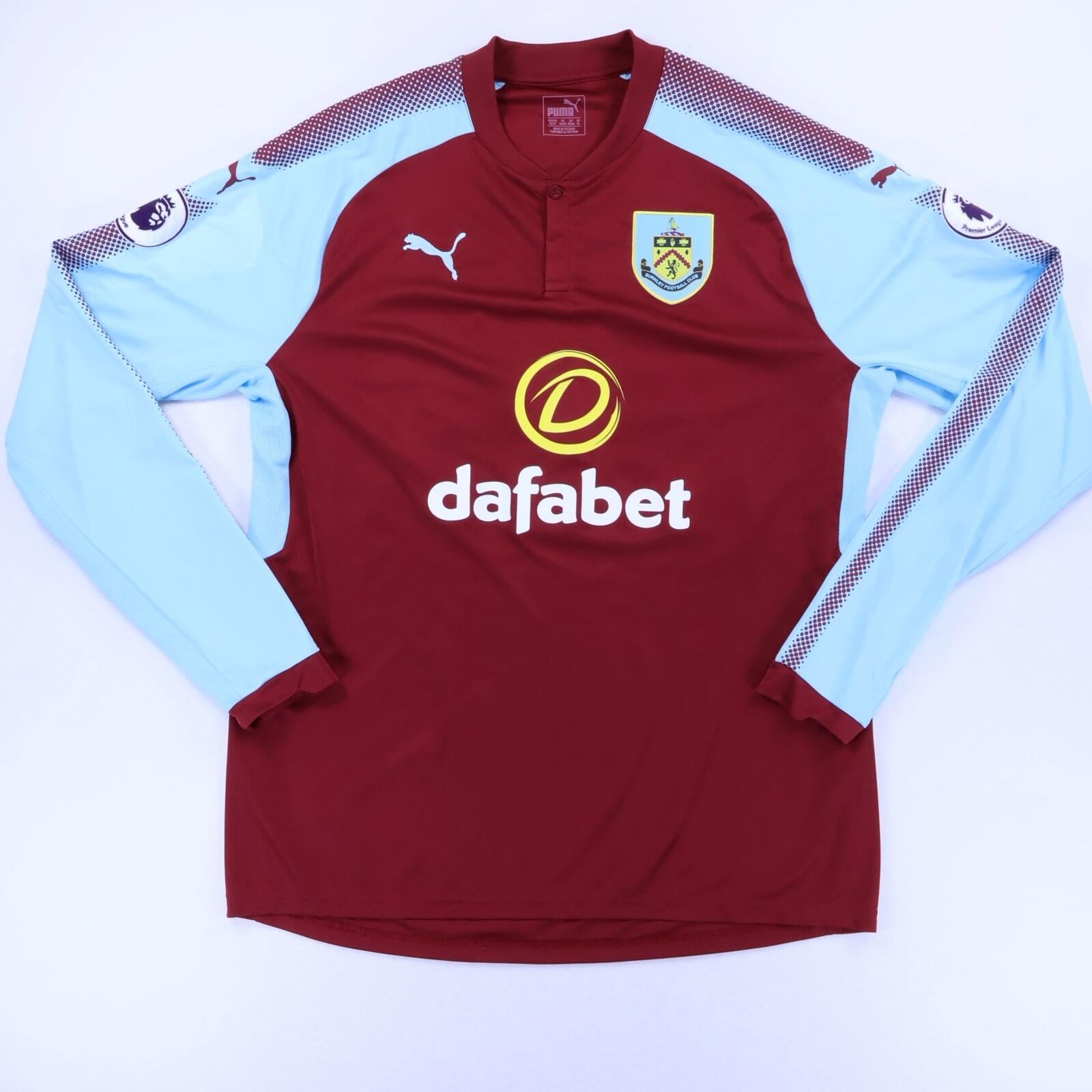 Burnley F.C Bardsley #26 2017/18 Home Shirt - XL- BACK