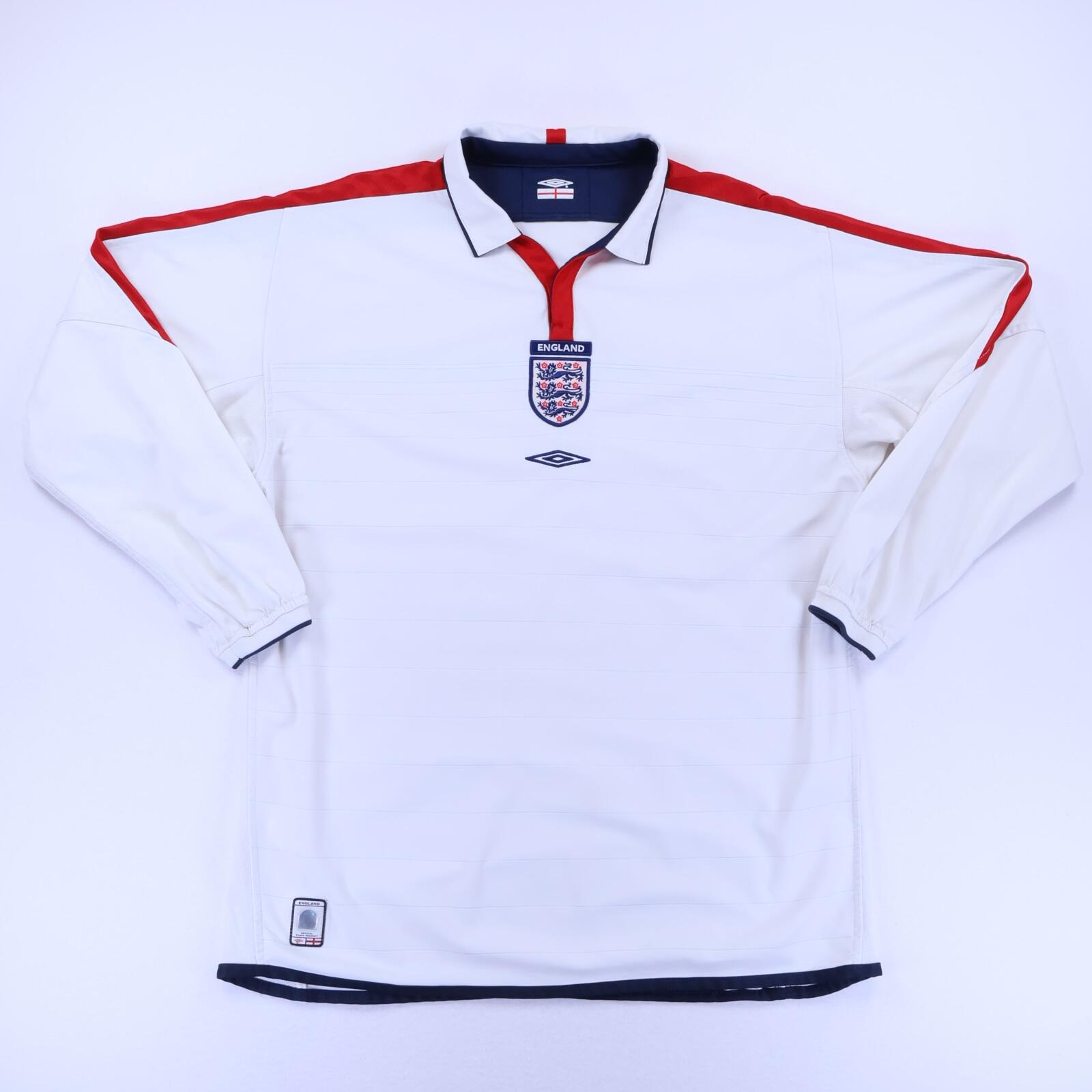 England 2003/05 Home Shirt - Long Sleeve - XL- FRONT