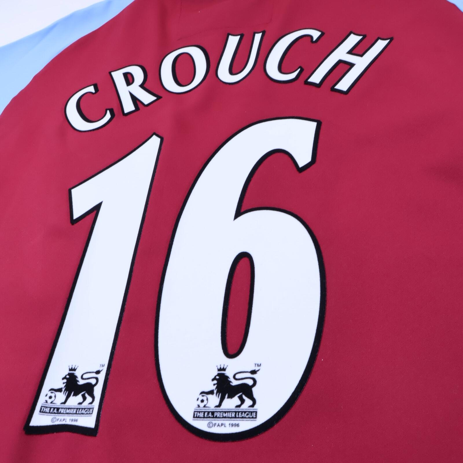 Aston Villa Crouch #16 2003/04 Home Shirt - L- TAGS