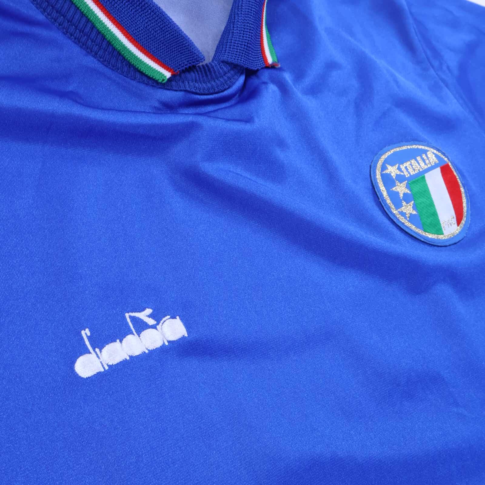 Italy 1986/91 Home Shirt - Long Sleeve - M- BACK