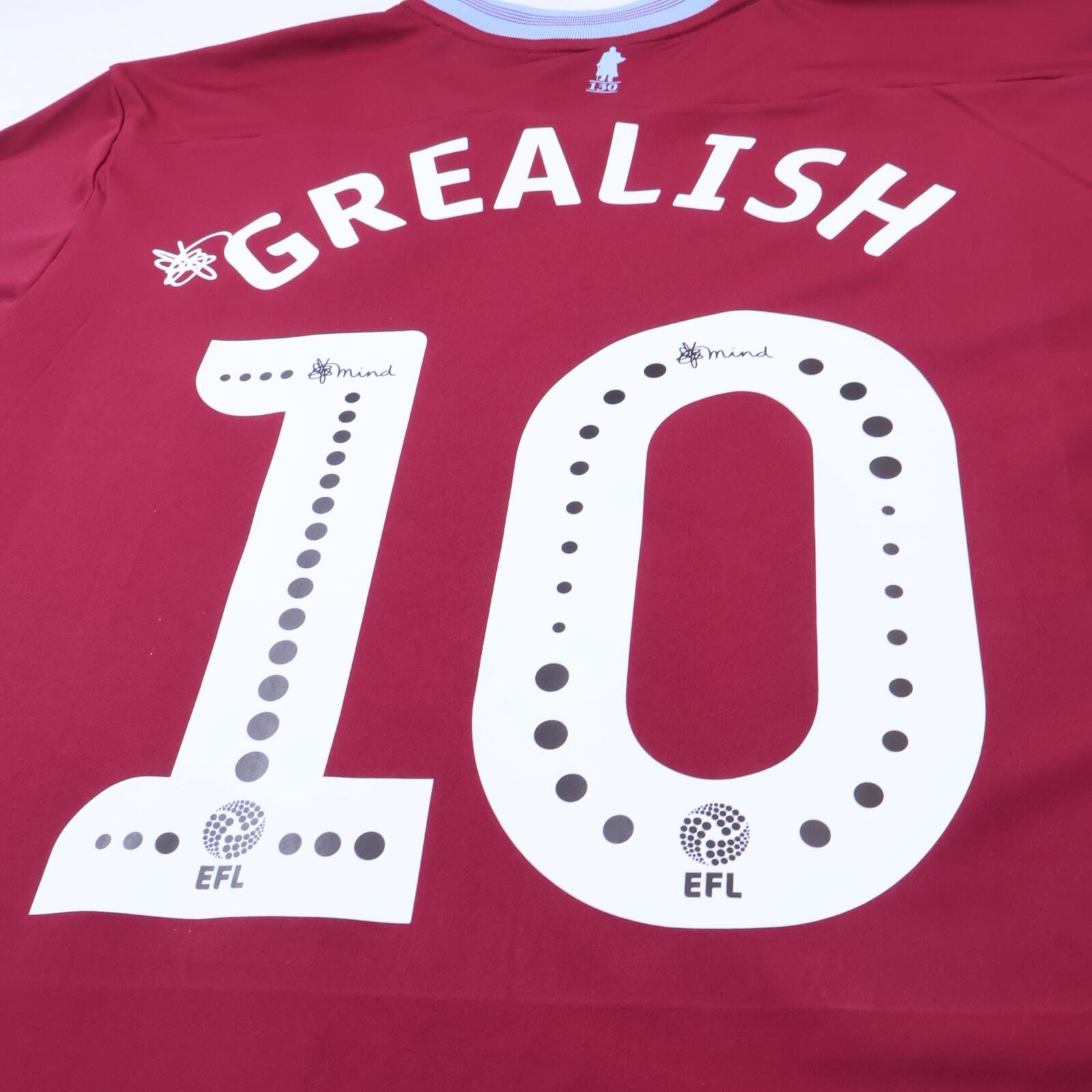 Aston Villa Grealish #10 2018/19 Home Shirt - XL