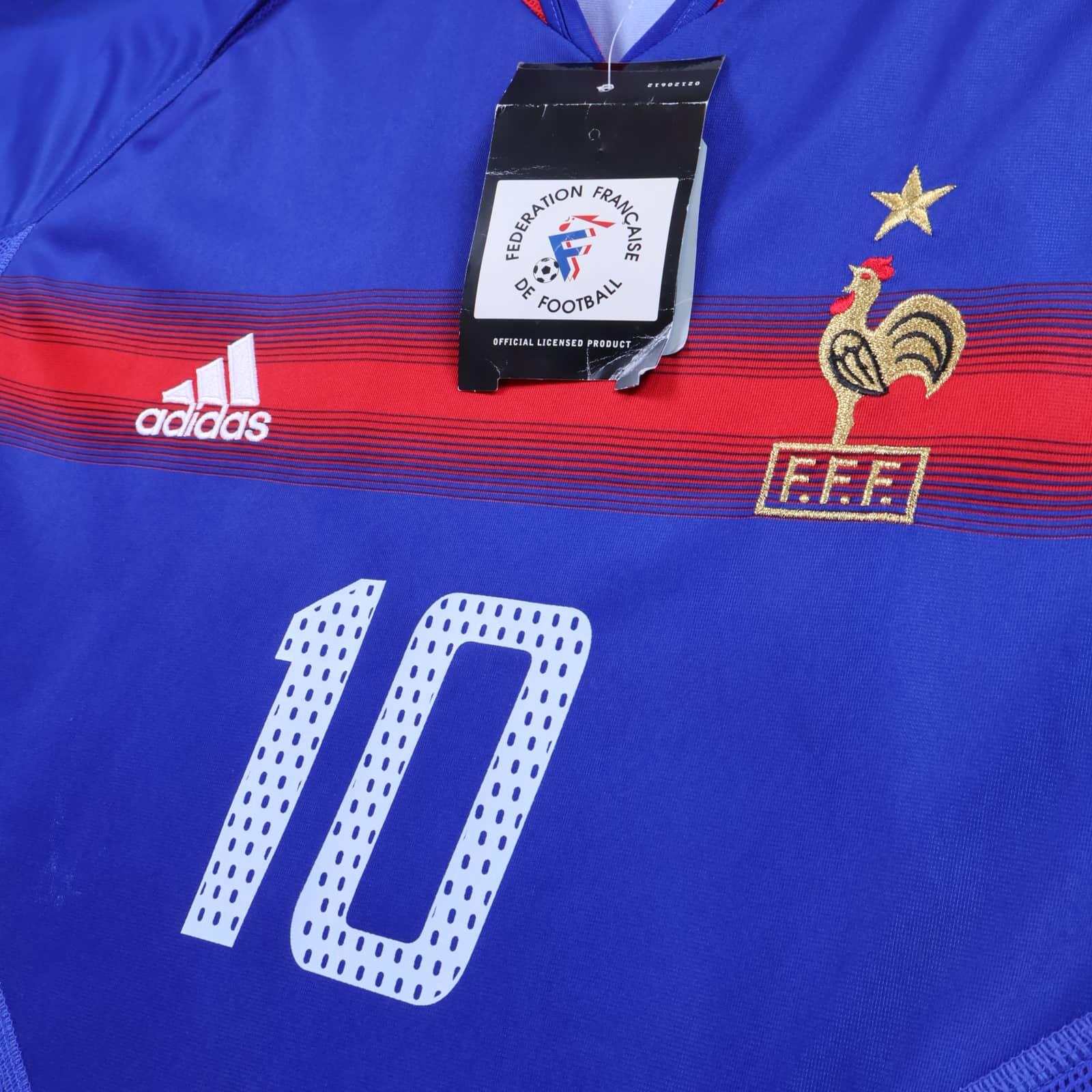 France Zidane #10 2004/06 Home Shirt - L