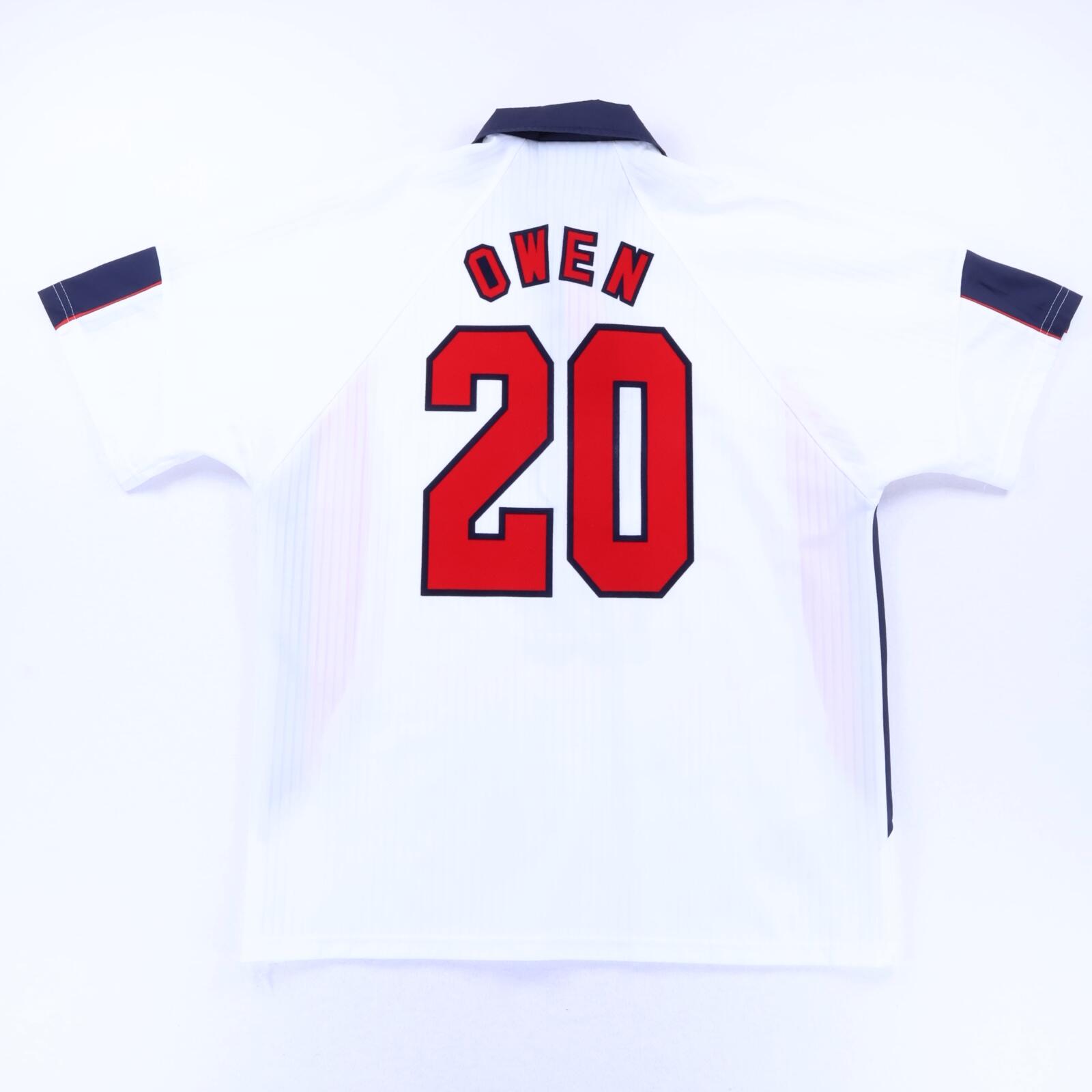 England Owen #20 1997/99 Home Shirt - L- FRONT