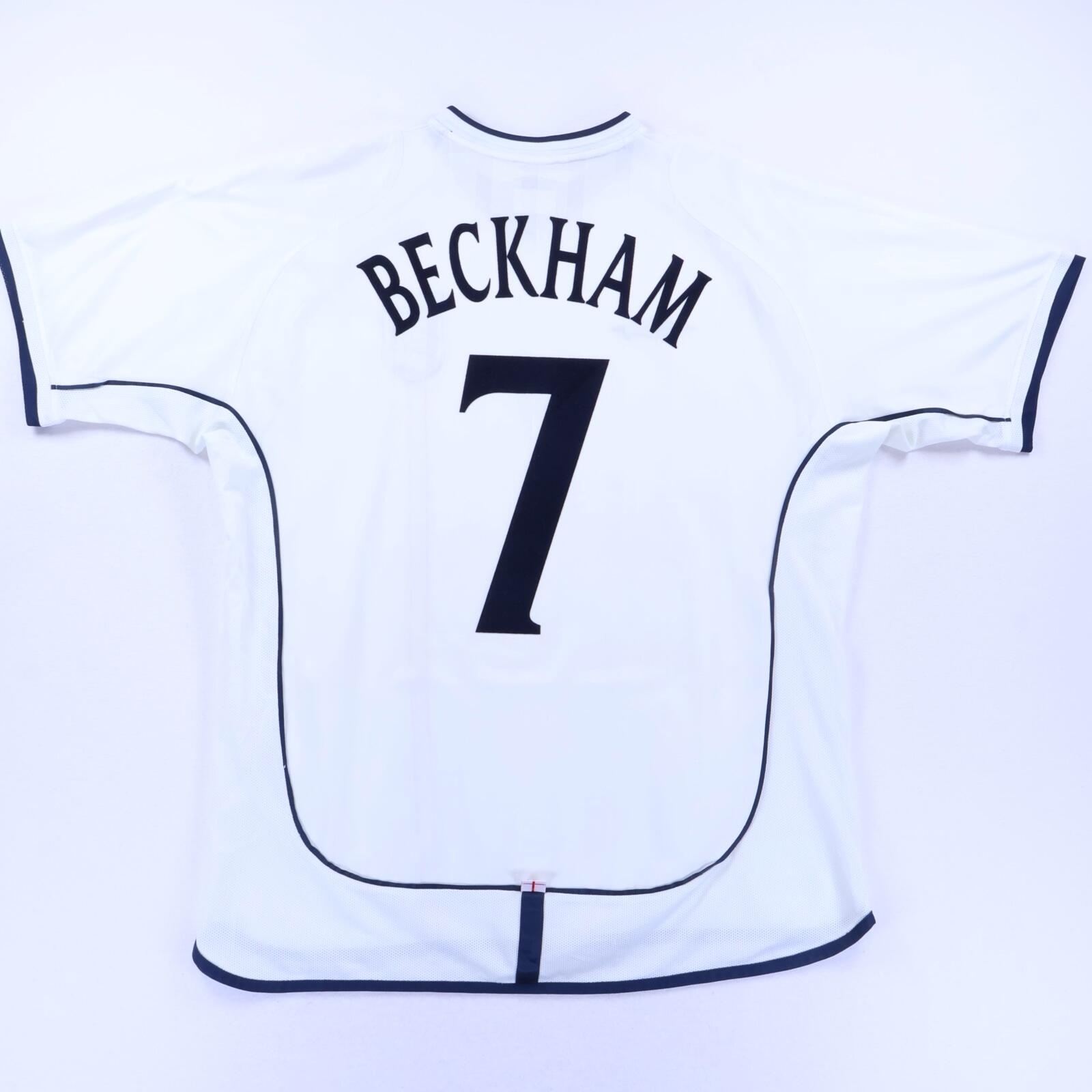 England Beckham #7 2001/03 Home Shirt - XL