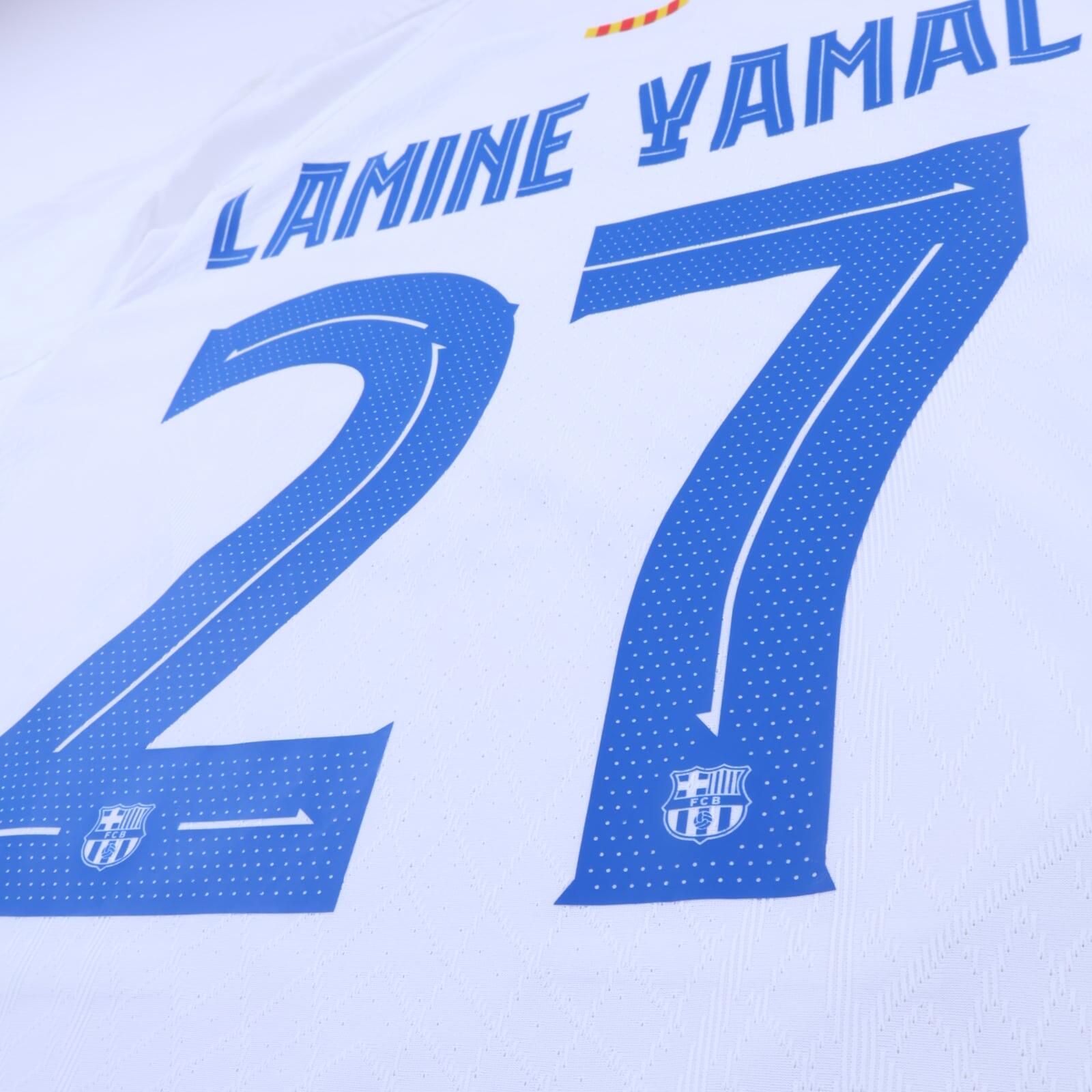 Barcelona Lamine Yamal #27 2023/24 Away Shirt - XL