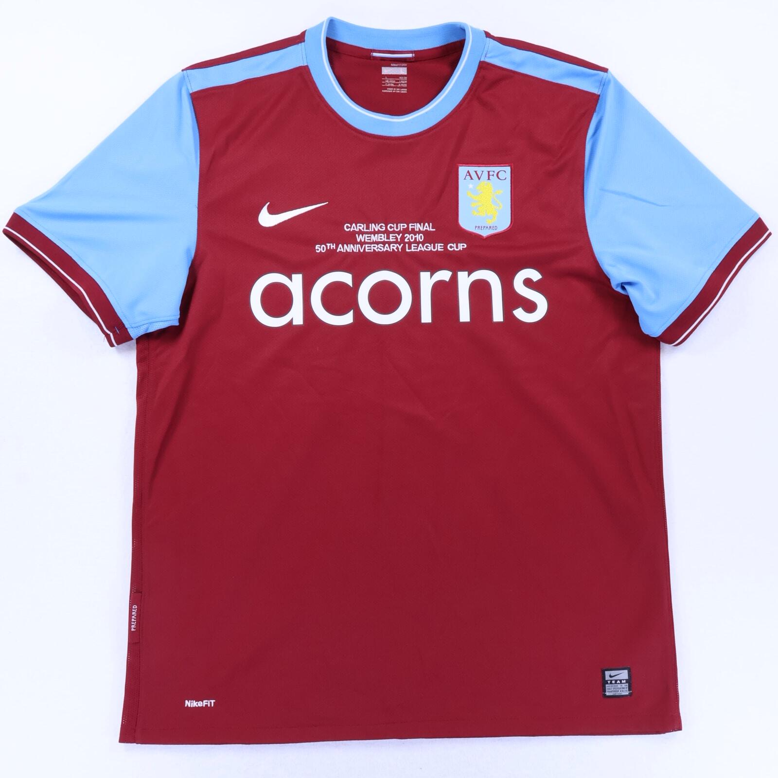 Aston Villa Heskey #18 2009/10 Home Shirt - L- BACK
