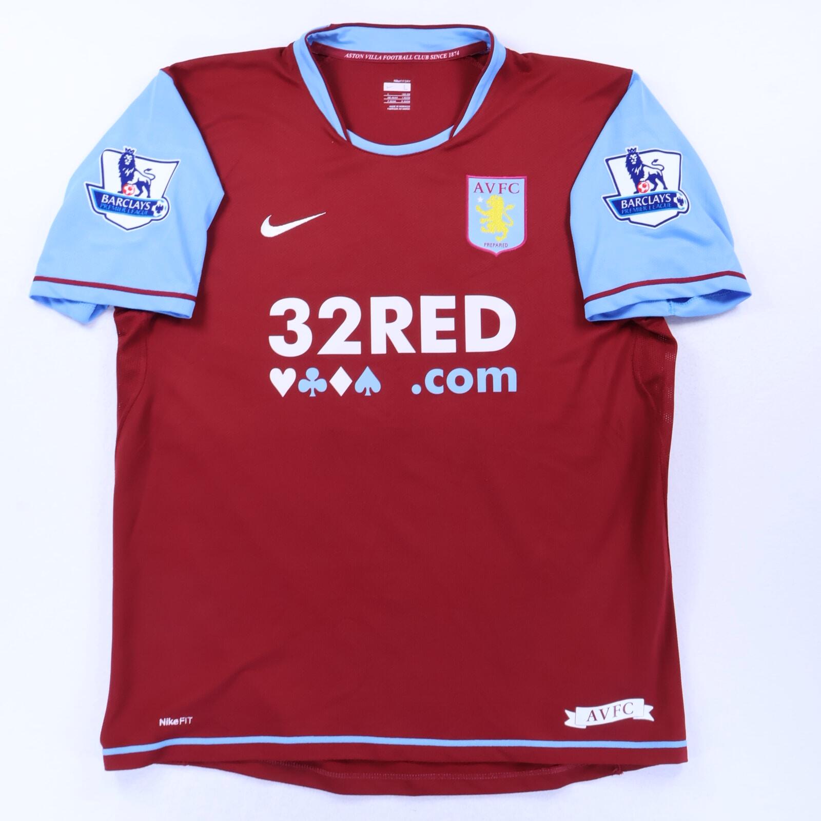 Aston Villa Carew #10 2007/08 Home Shirt - L- BACK