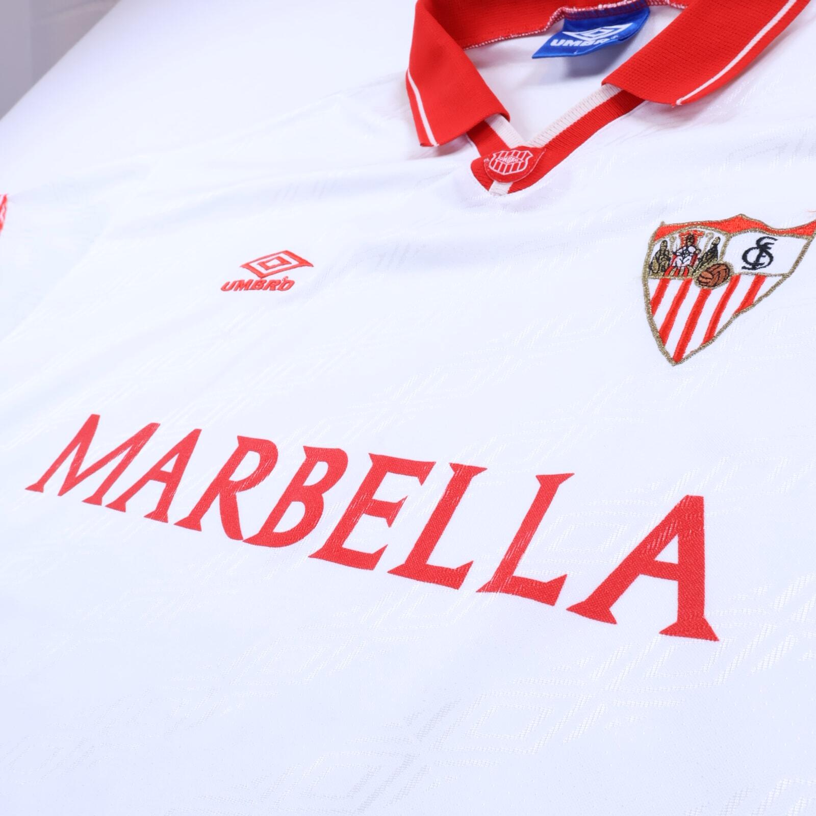 Sevilla Fc 1994/95 Home Shirt - L- BACK