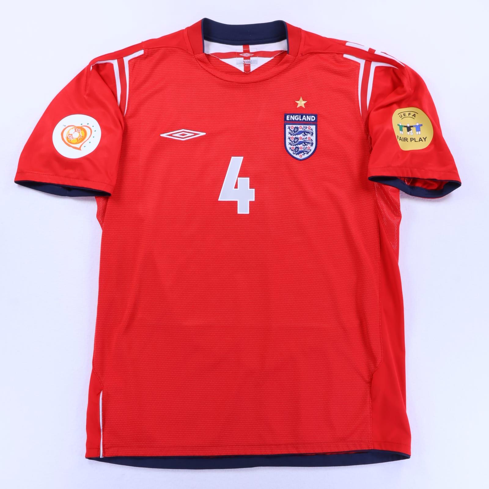 England Gerrard #4 2004/06 Away Shirt - L- FRONT