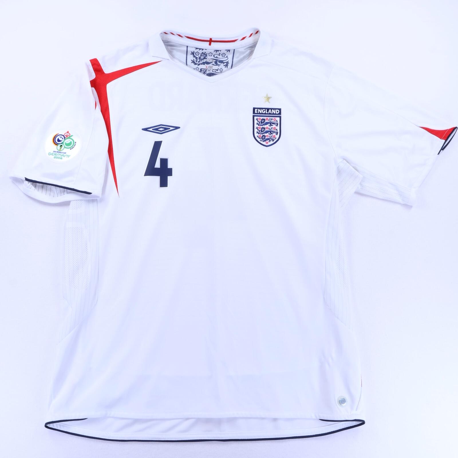 England Gerrard #4 2005/07 Home Shirt - 2XL- BACK