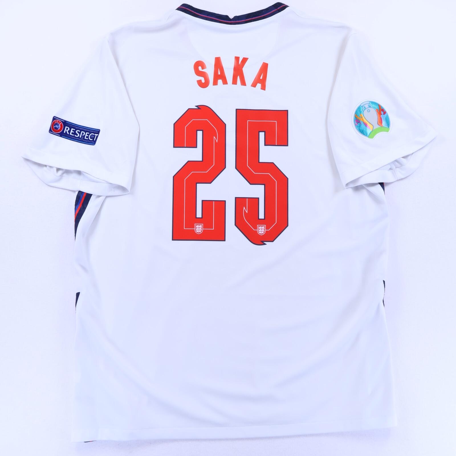 England Saka #25 2020/22 Home Shirt - XXL- FRONT