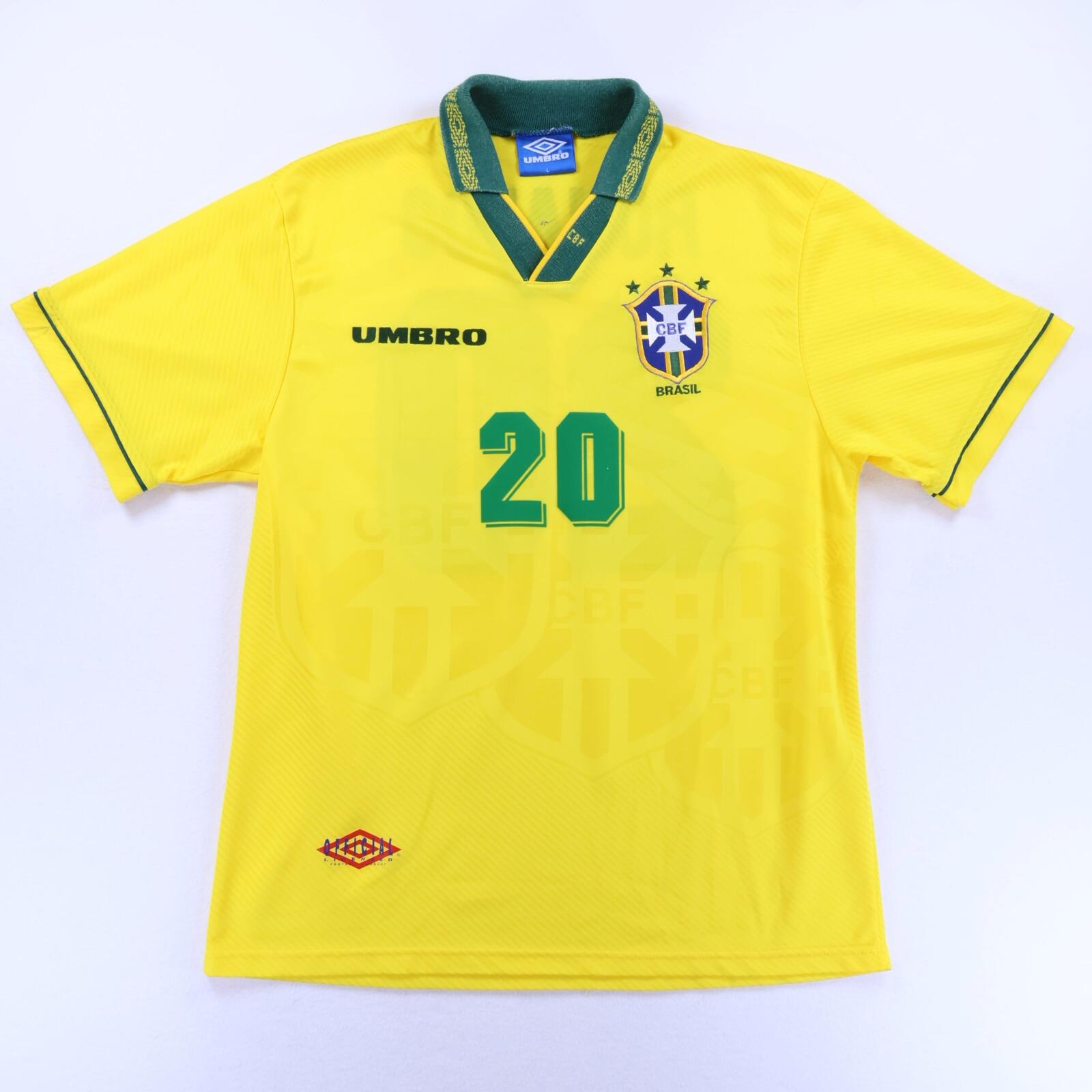 Brazil Ronaldo 1993/94 Home Shirt - L- BACK