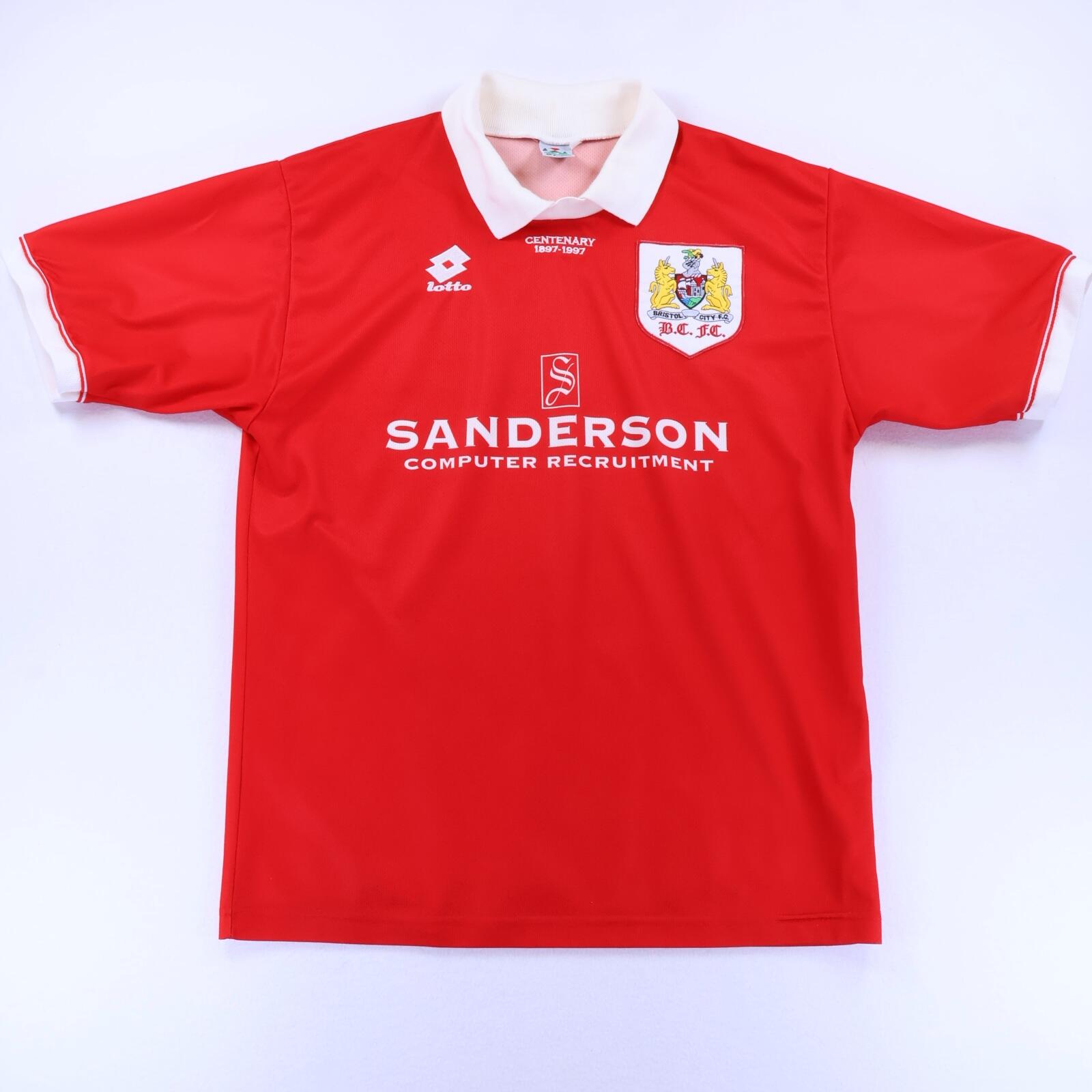 Bristol City F.C 1996/97 Home Shirt - Centenary - XL- FRONT