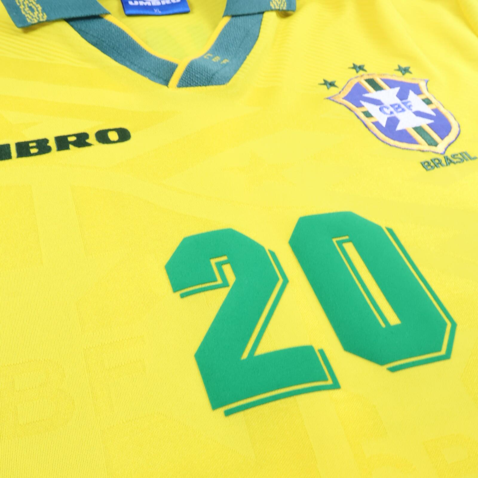 Brazil Ronaldo #20 1994/ World Cup Home Shirt - XL