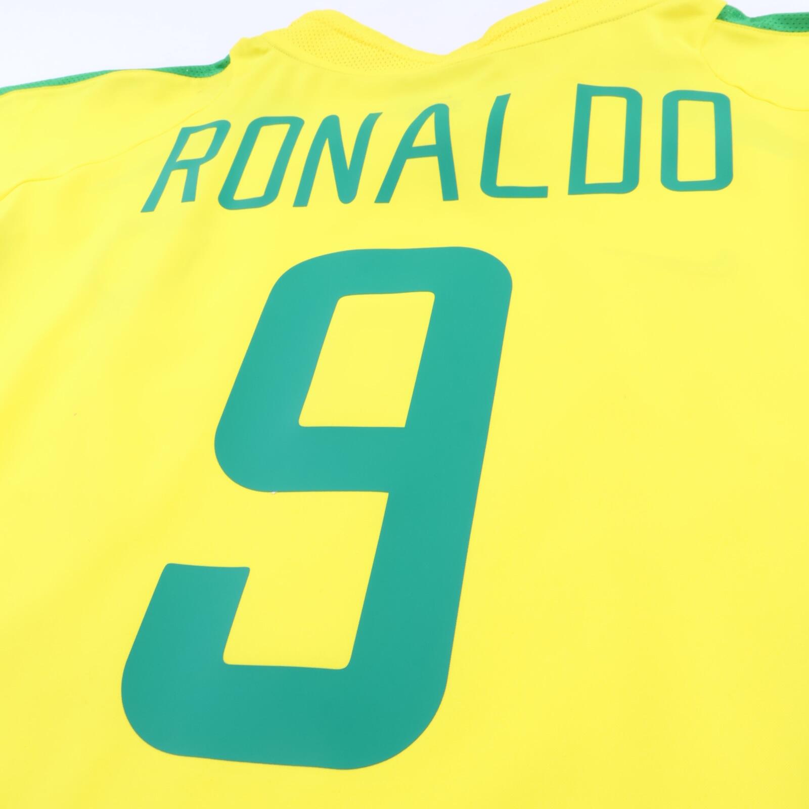 Brazil Ronaldo #9 2002/04 Home Shirt - XXL