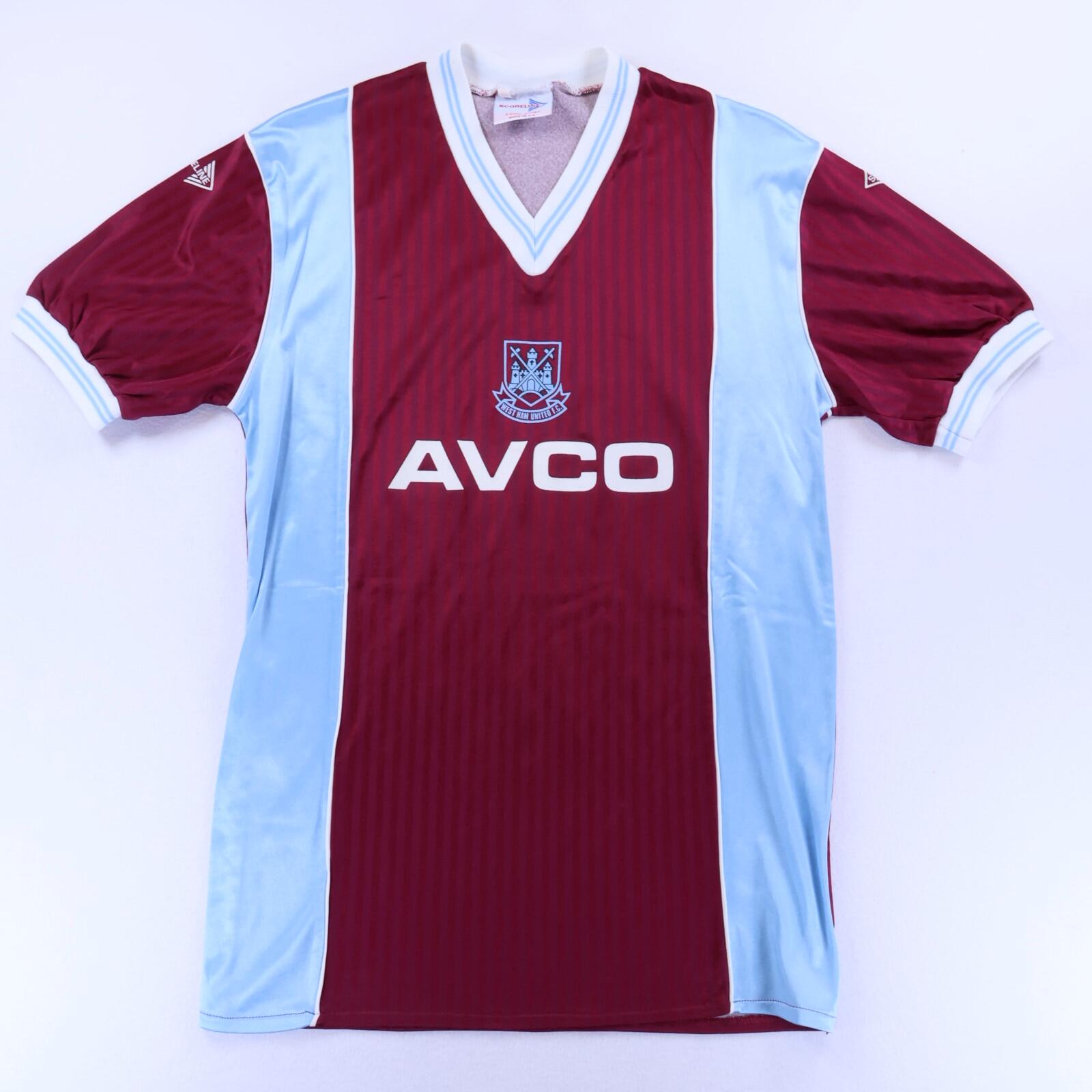 West Ham United 1987/89 Home Shirt - L- FRONT