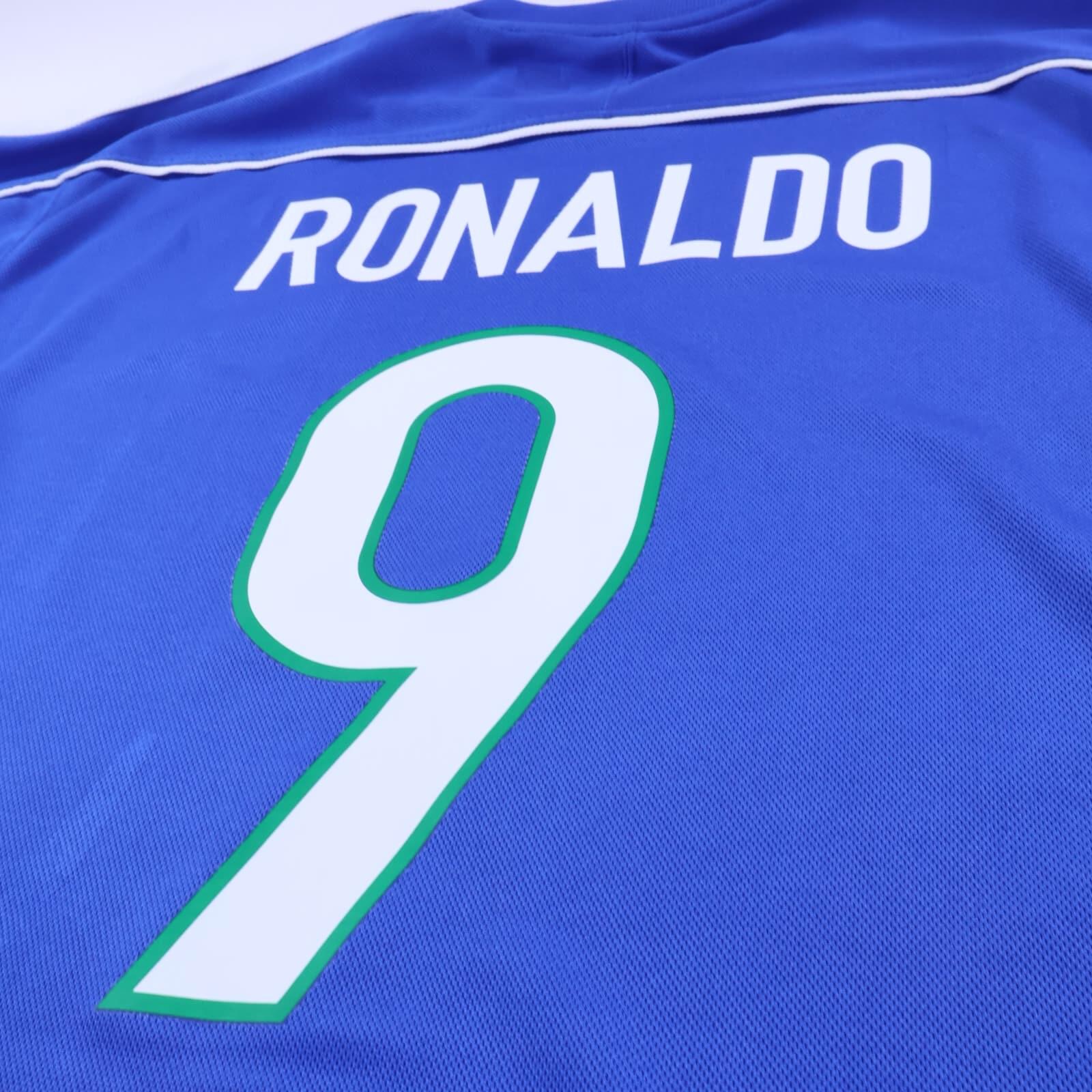 Brazil Ronaldo #9 1998/ Away Shirt - L- TAGS