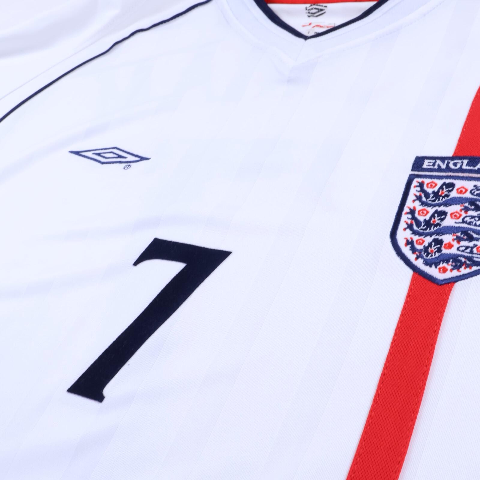 England Beckham #7 2001/03 Home Shirt - XL