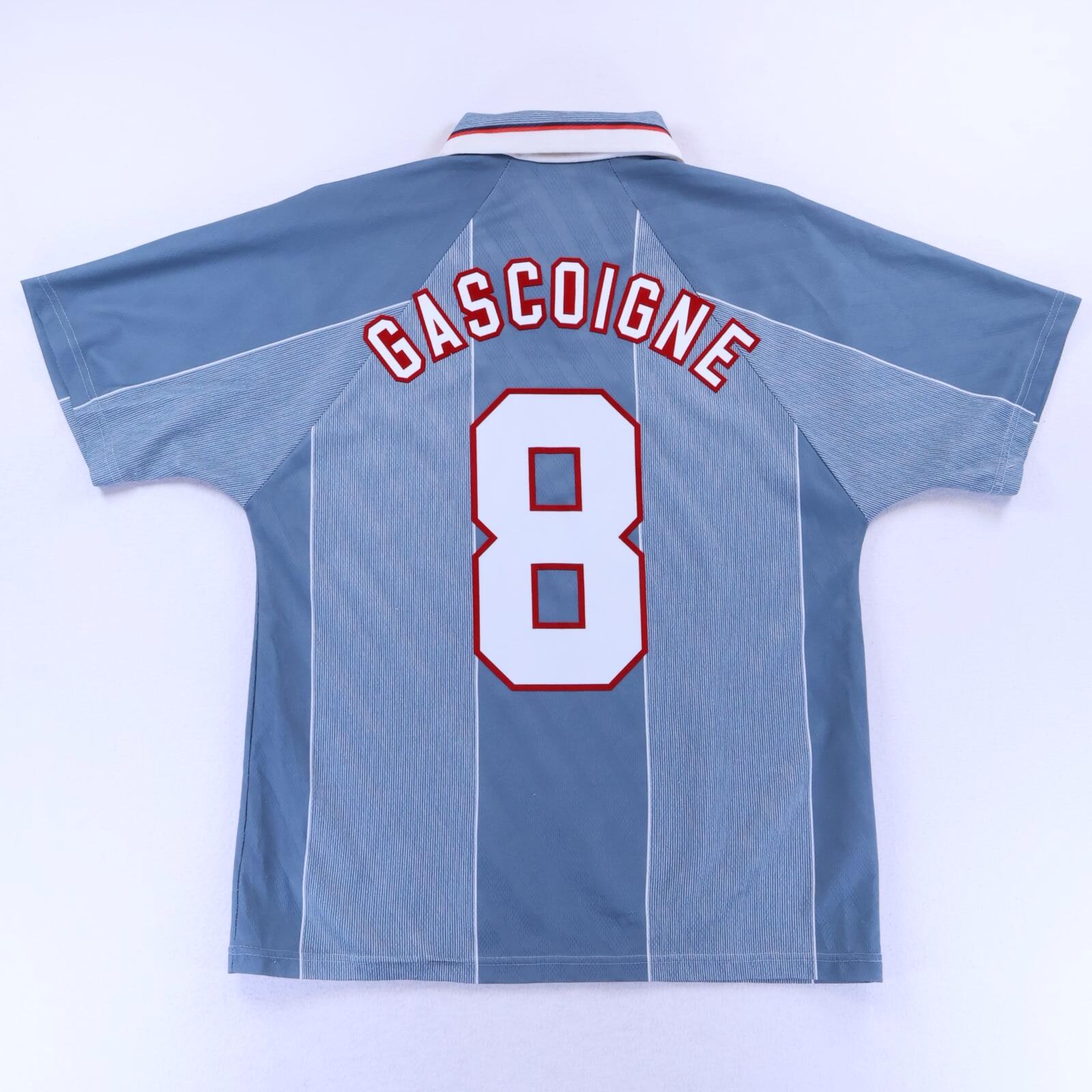 England Gascoigne #8 1996/97 Away Pro Shirt - M- FRONT
