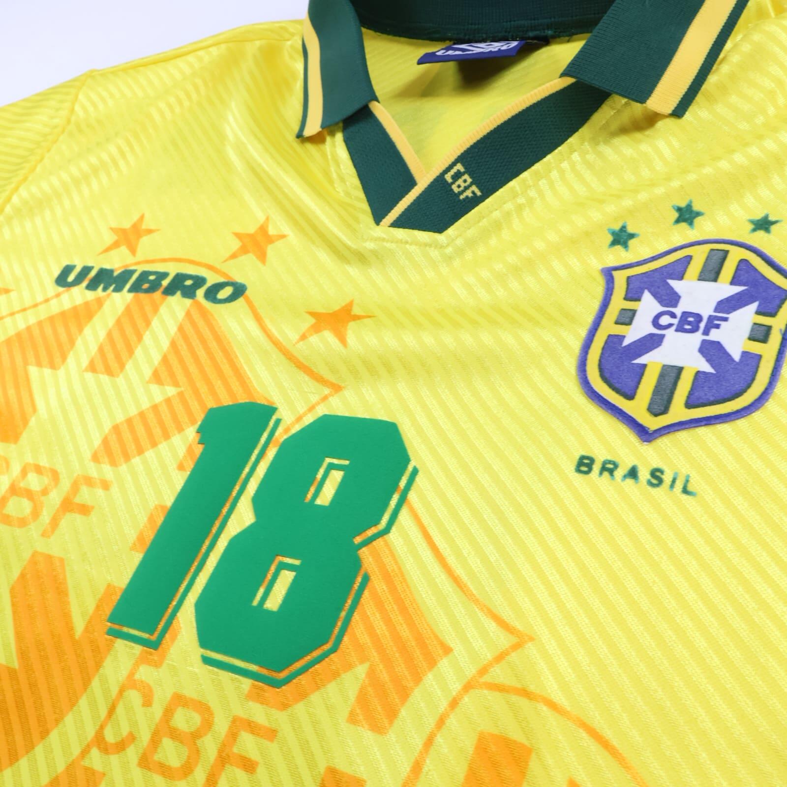 Brazil Ronaldinho #18 1994/96 Home Shirt - XL