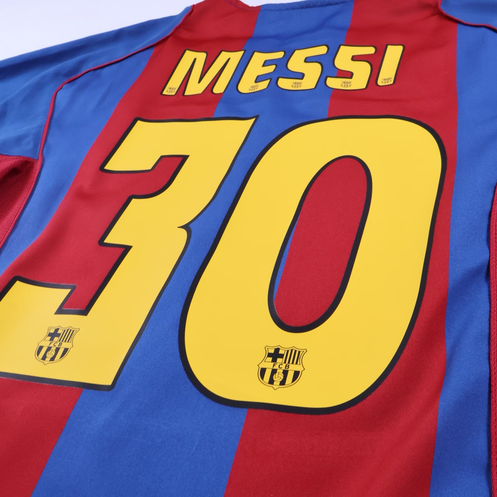 Barcelona Messi #30 2004/05 Home Shirt - L