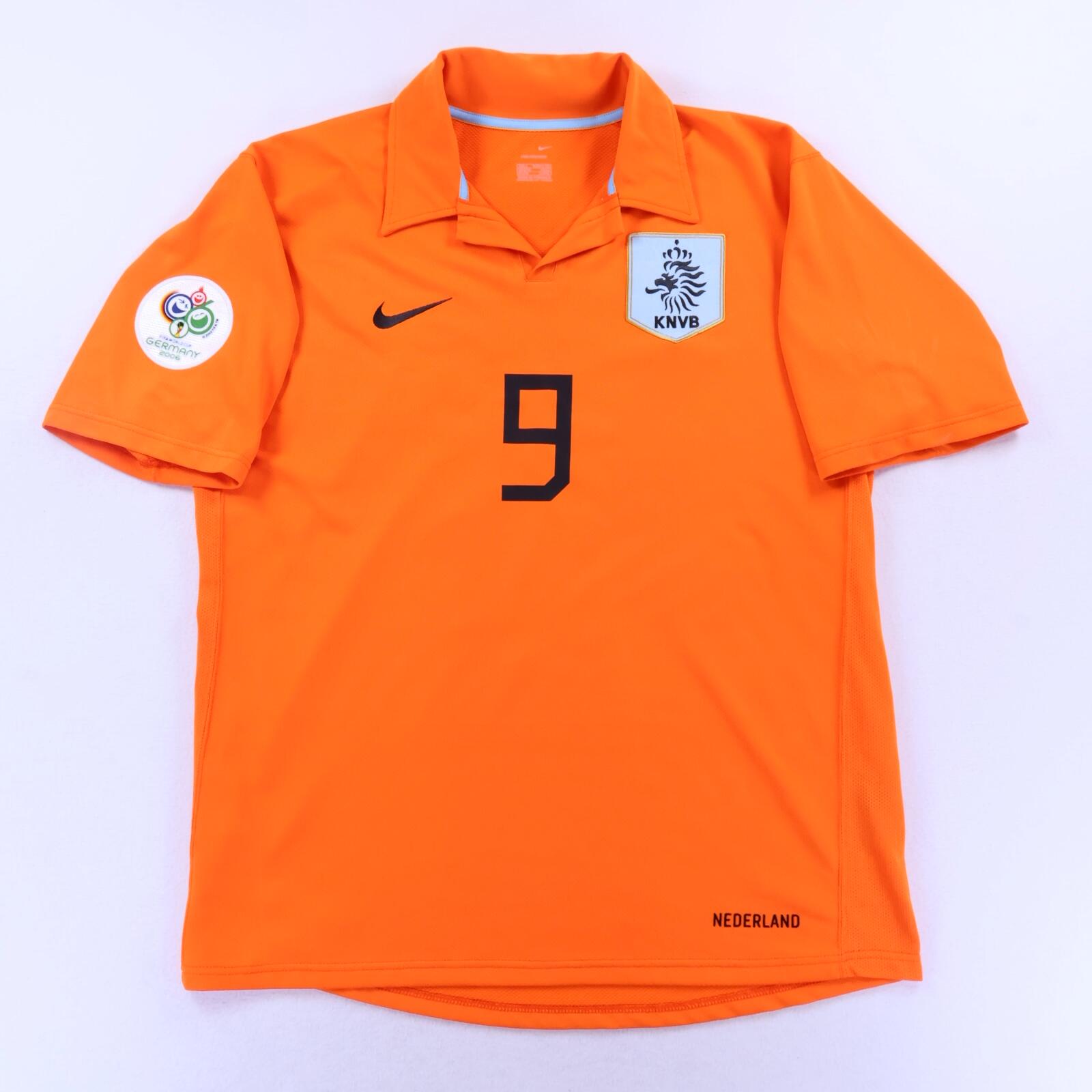 Netherlands V.Nistelrooy #9 2006/08 Home Shirt - L- BACK