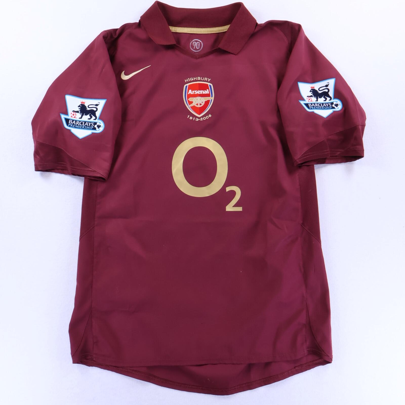 Arsenal Bergkamp #10 2005/06 Home Shirt - M- BACK