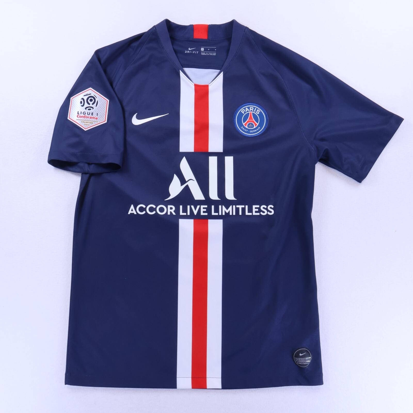 Paris Saint-Germain F.C Mbappé #7 2019/20 Home Shirt - M- BACK