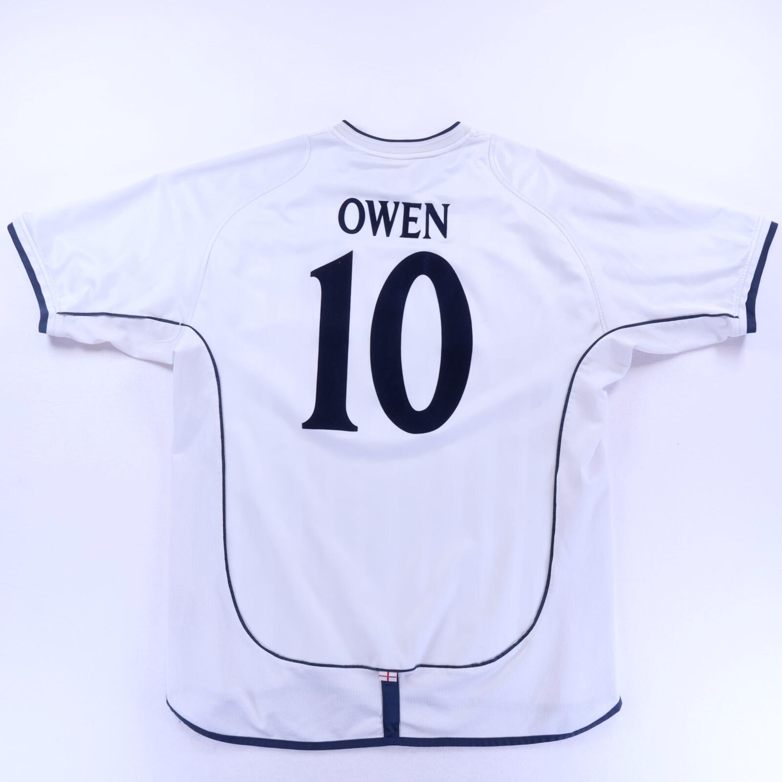 England Owen #10 2001/03 Home Shirt - XL- FRONT