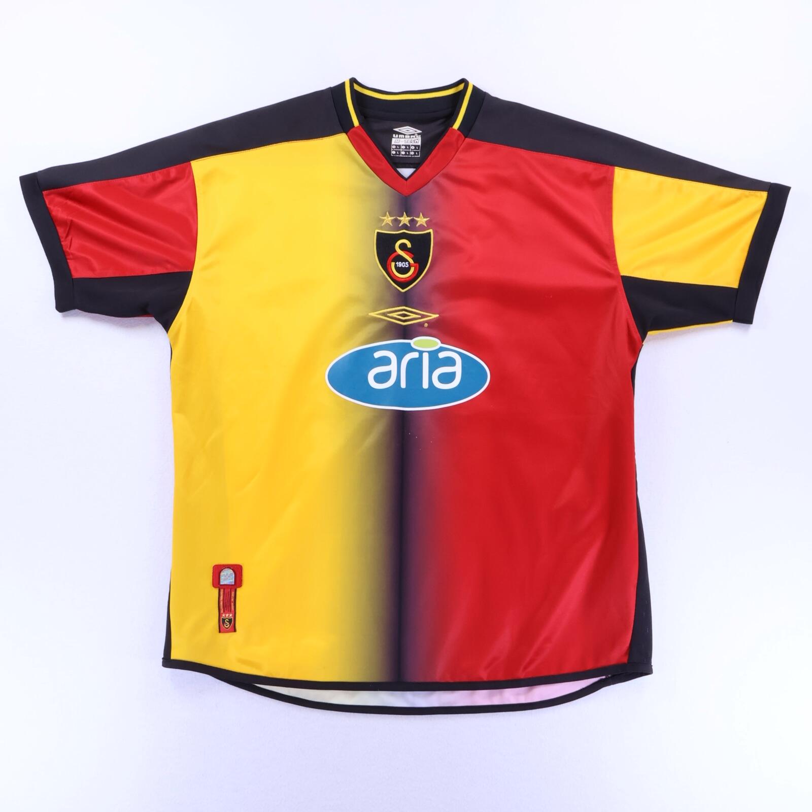 Galatasaray S.K H. Sukur #10 2003/04 Home Shirt - L- BACK