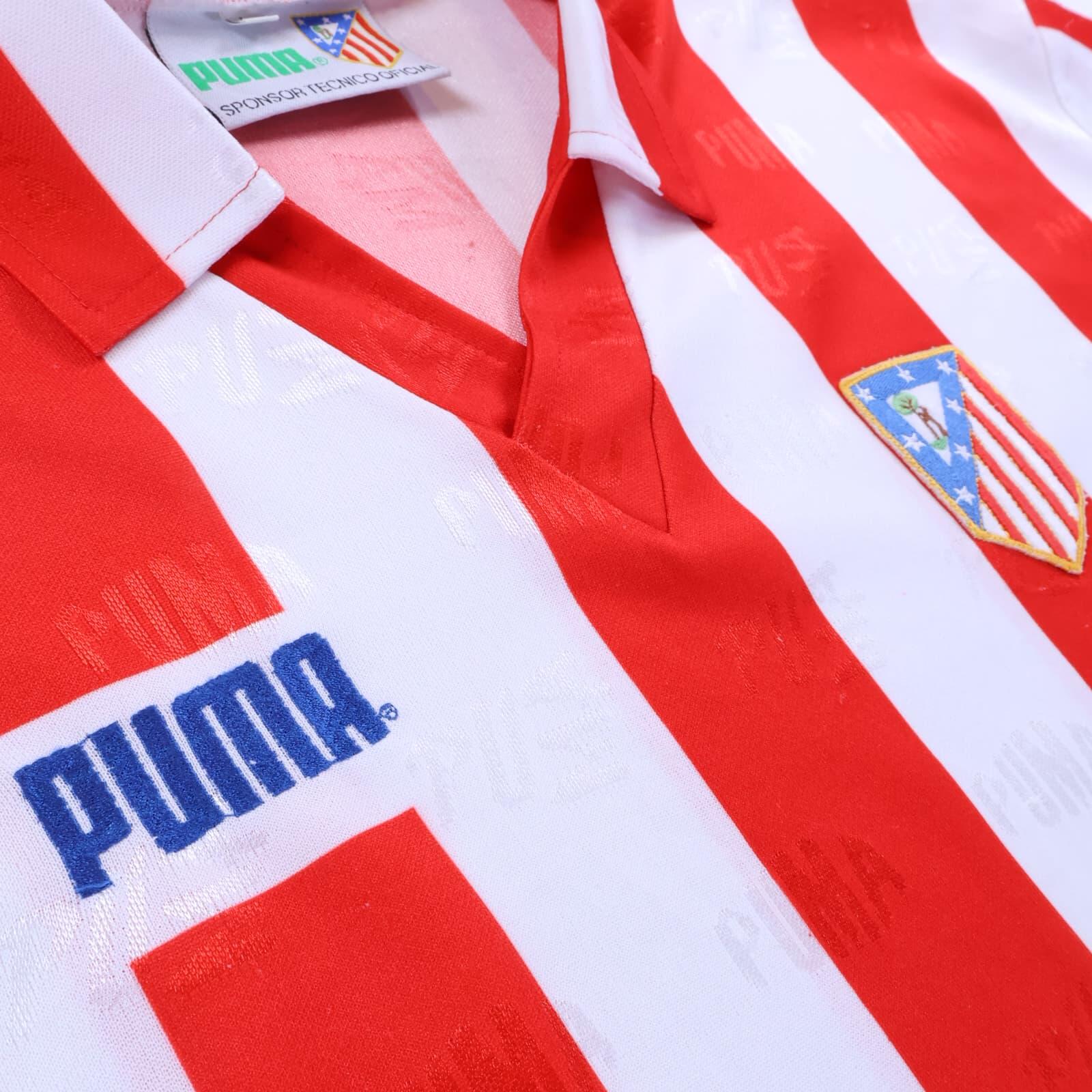 Atlético De Madrid 1992/93 Home Shirt - L- BACK