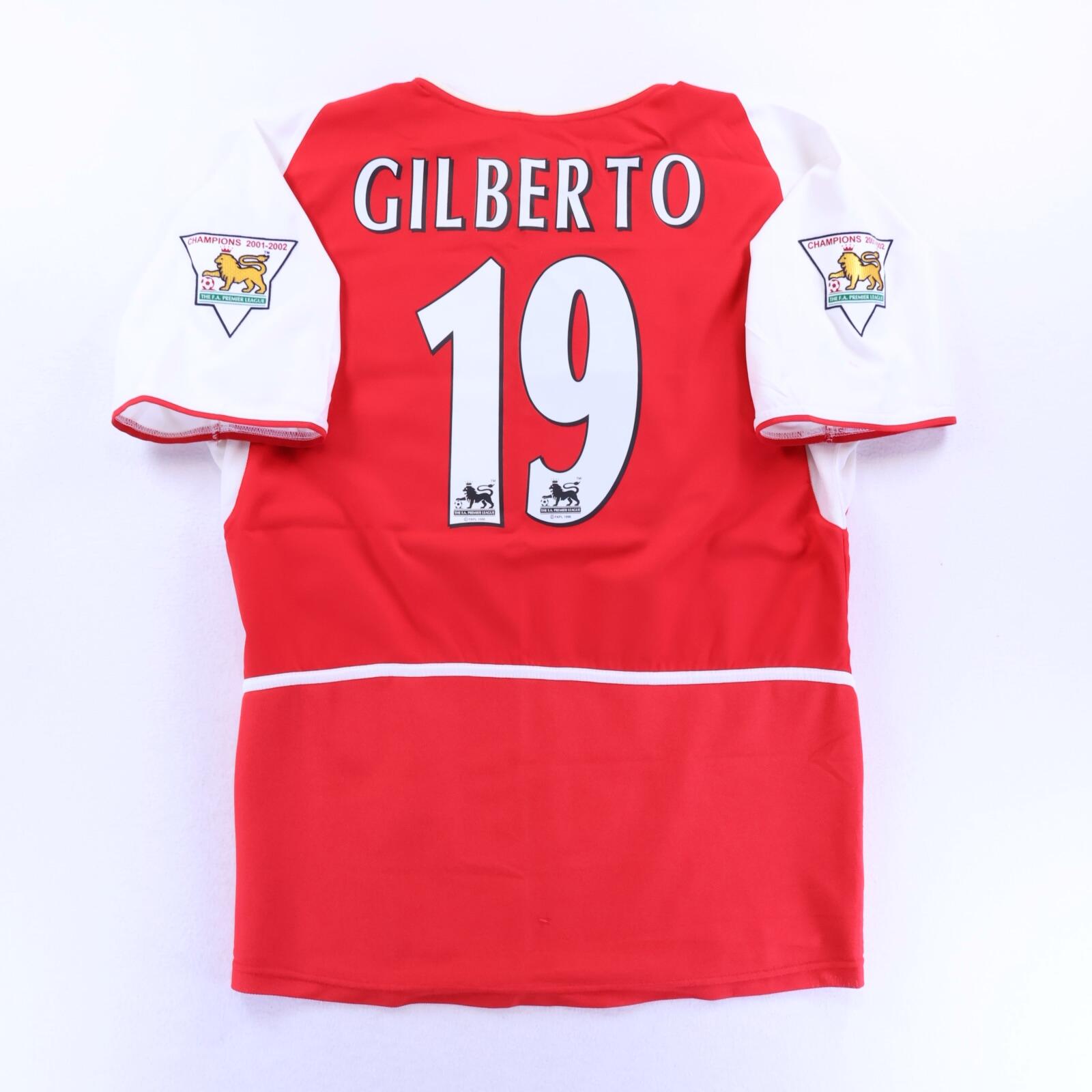 Arsenal Gilberto #19 2002/04 Home Shirt - M- FRONT