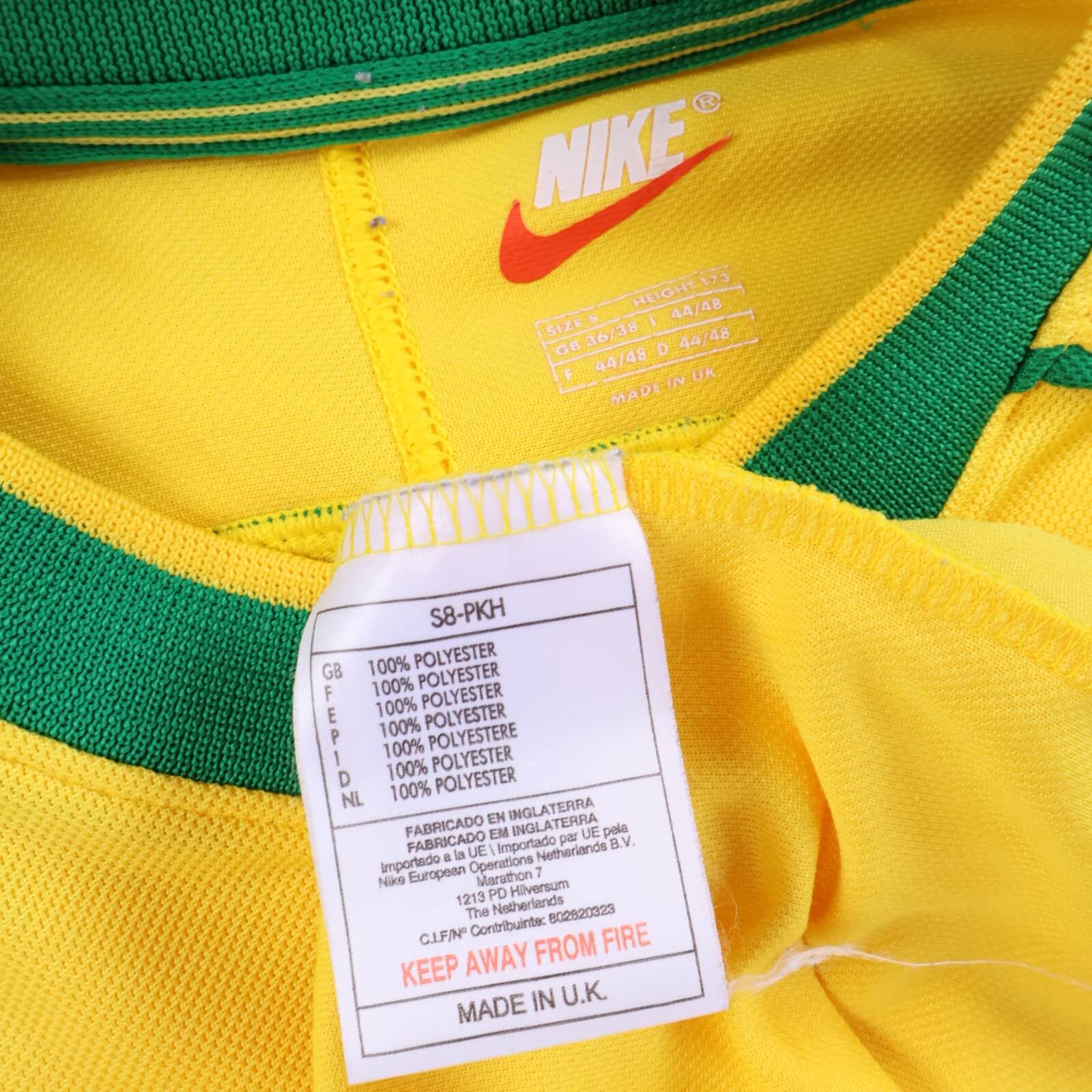 Brazil Ronaldo #9 1998/ Home Shirt - S