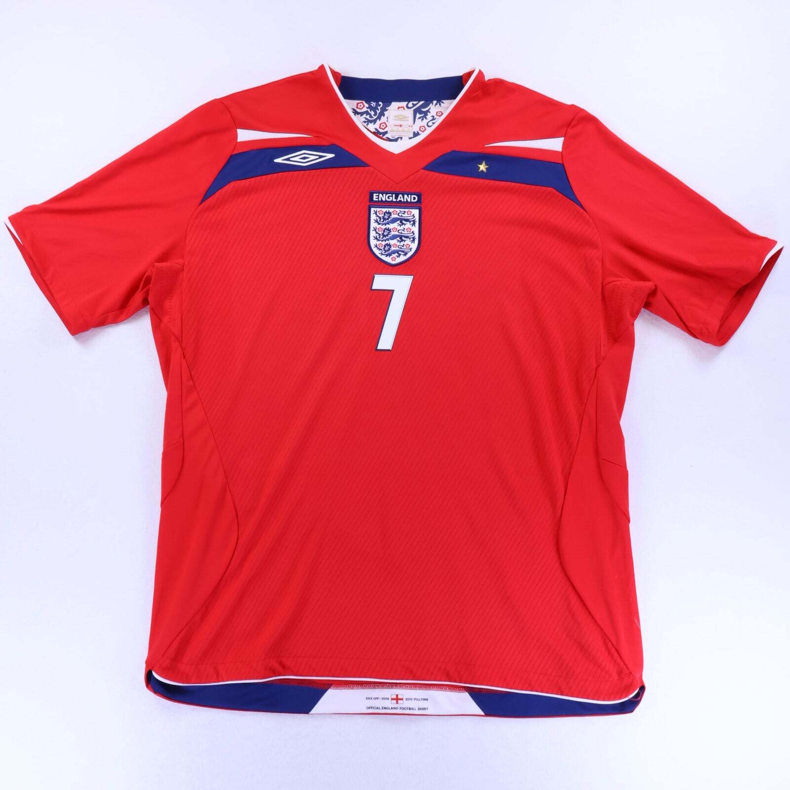 England Beckham #7 2008/10 Away Shirt - 2XL- BACK