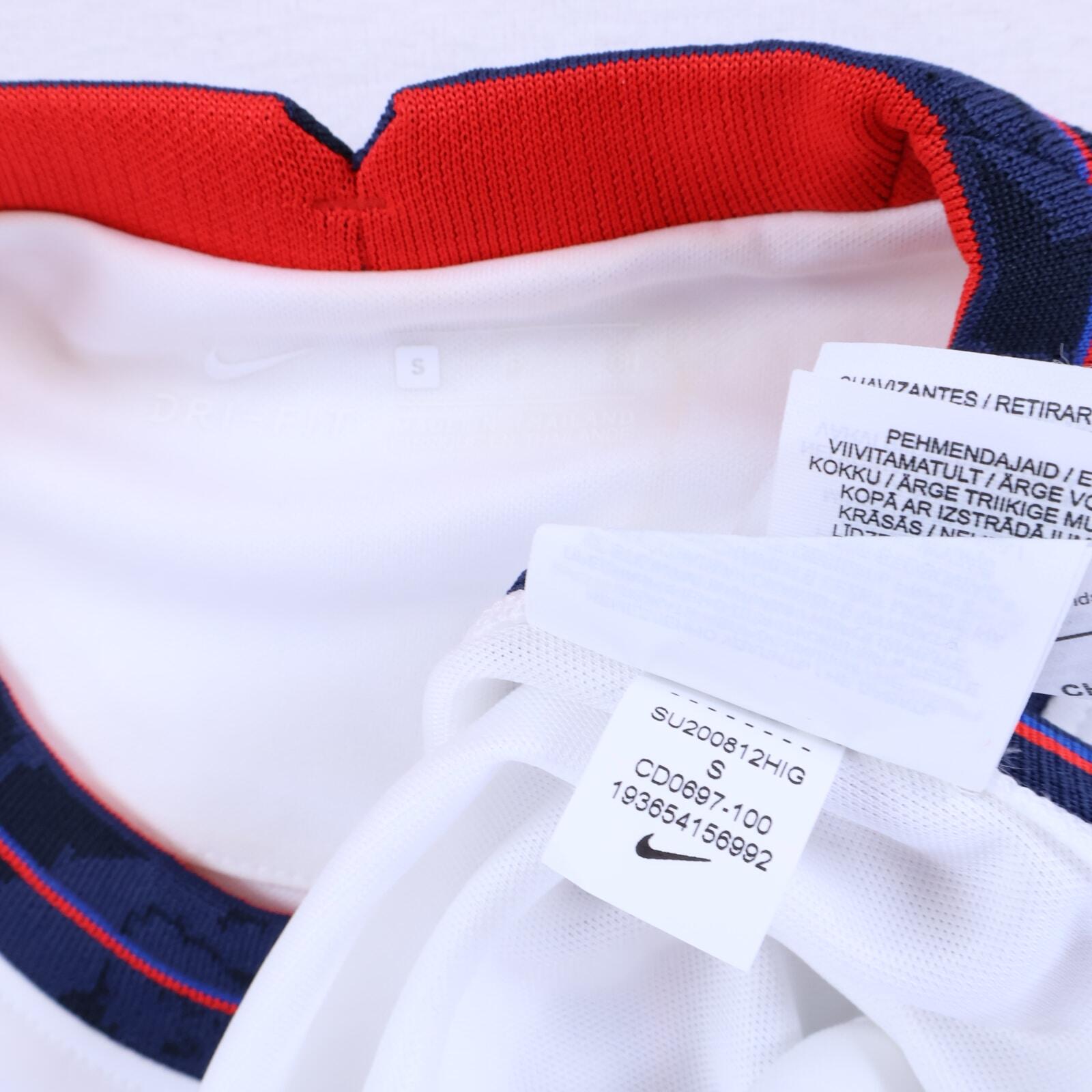 England 2020/22 Home Shirt - S- BACK