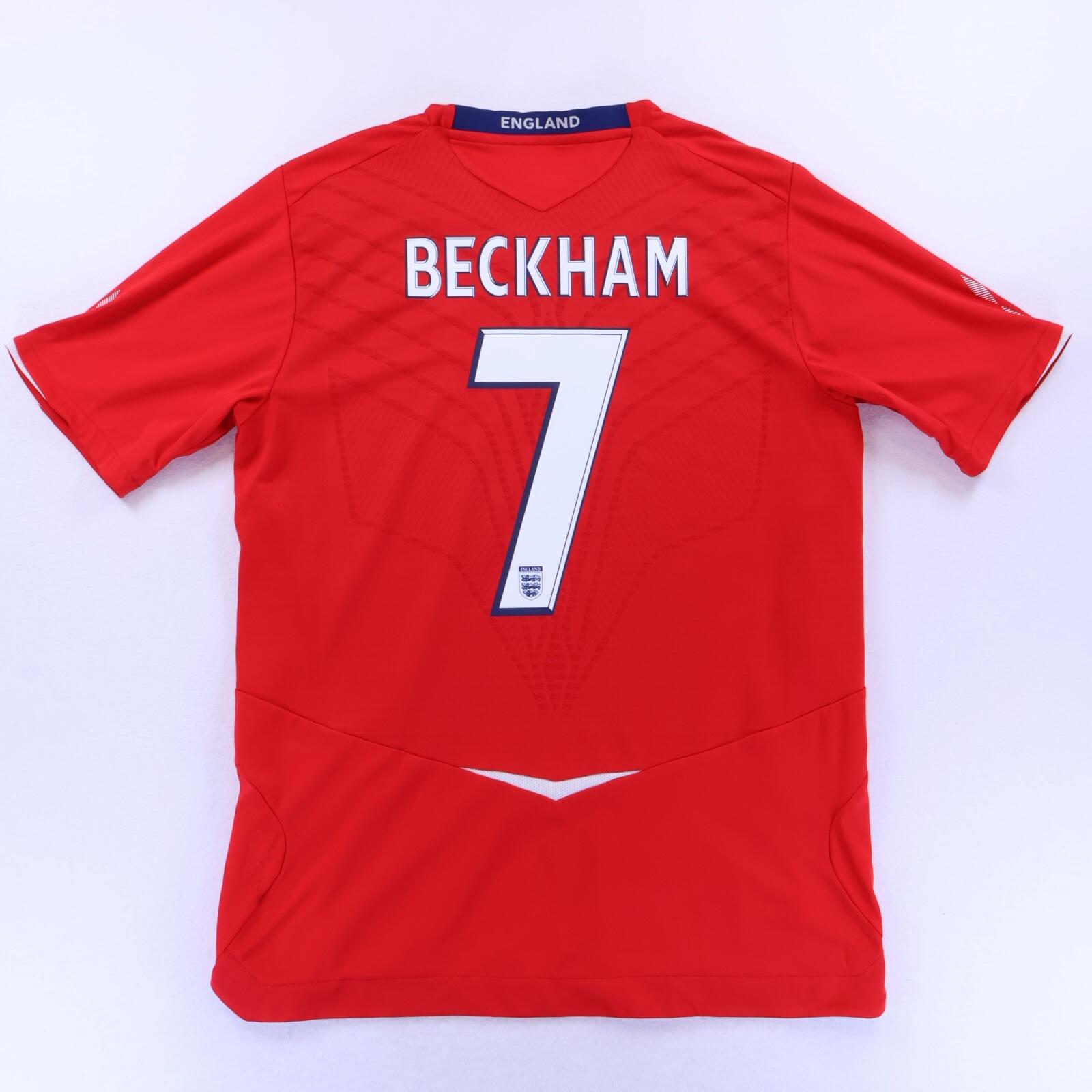 England Beckham #7 2008/10 Away Shirt - L- FRONT